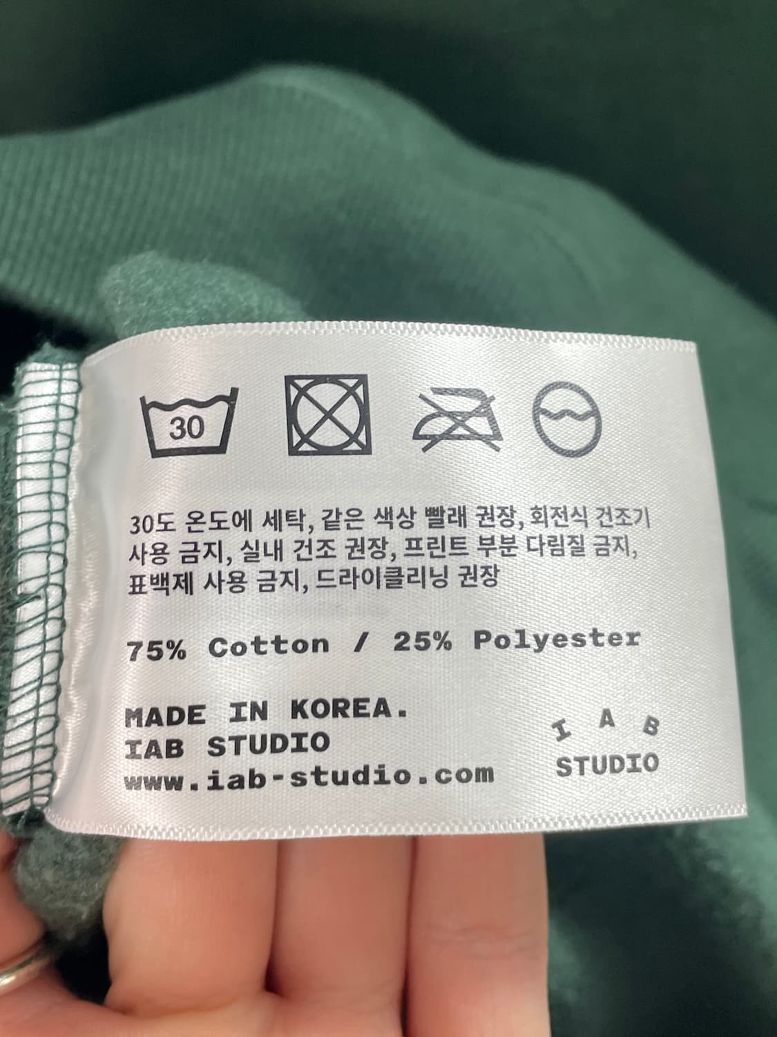 아이앱 스튜디오 빅로고  후드집업 (on.229) 상품이미지6