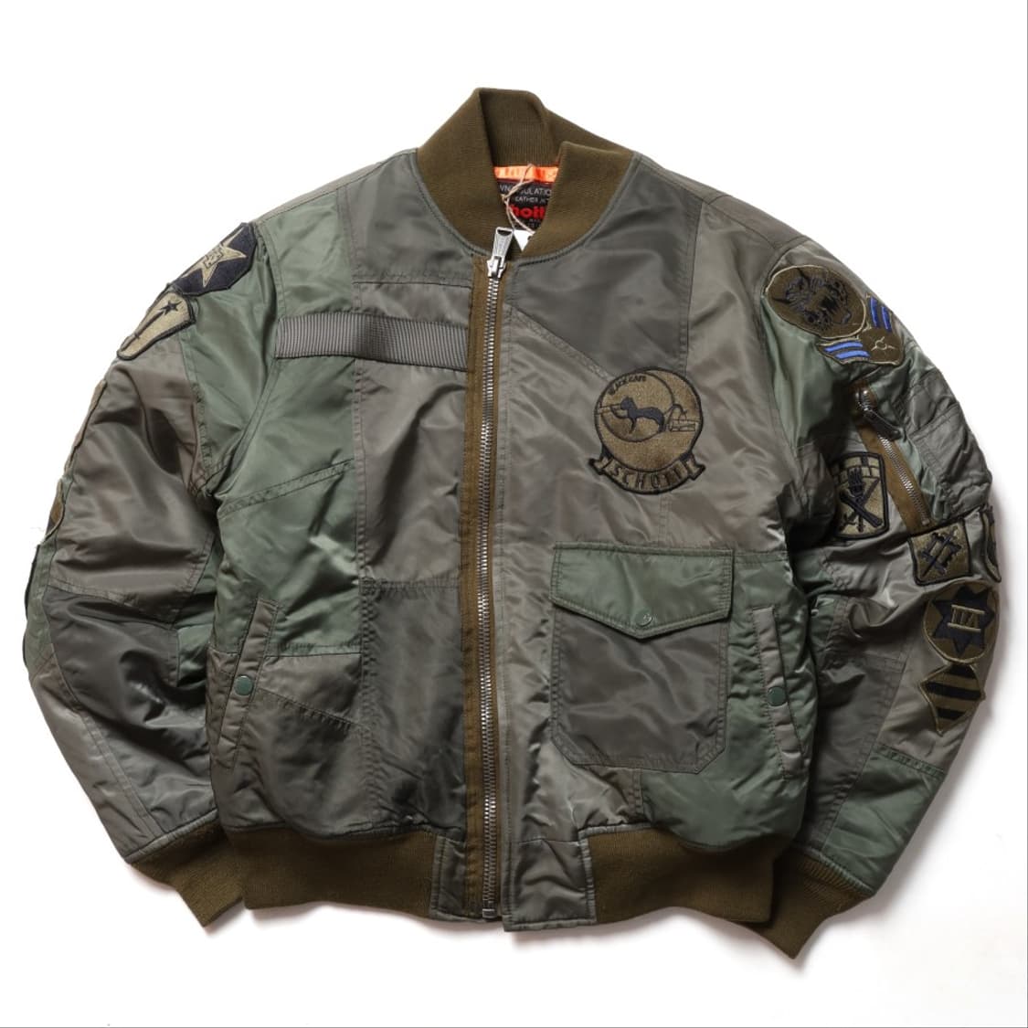 쇼트 Schott Patchwork MA-1 Jacket 
 상품이미지1