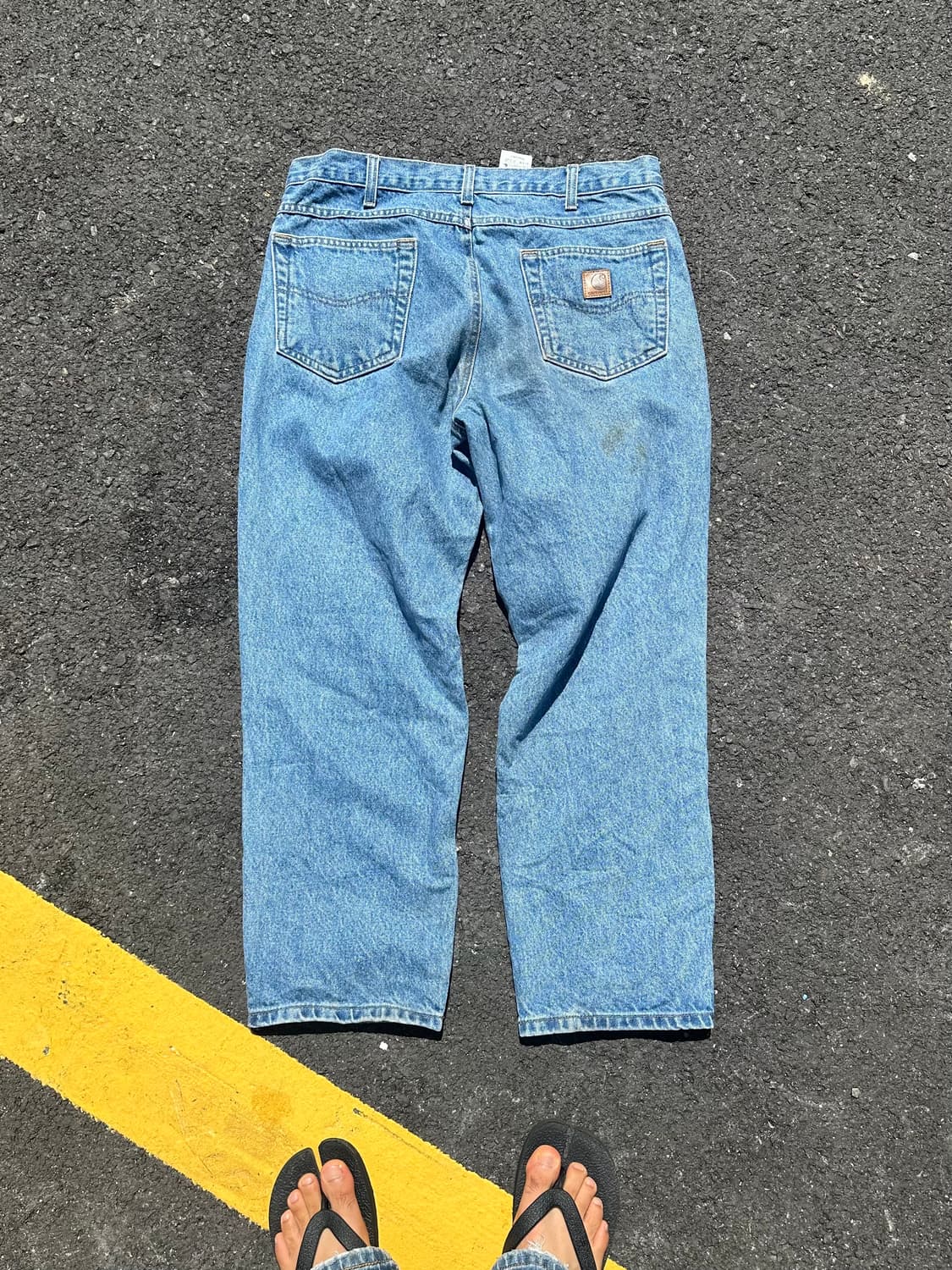 00’s Carhartt washed denim pants 상품이미지4