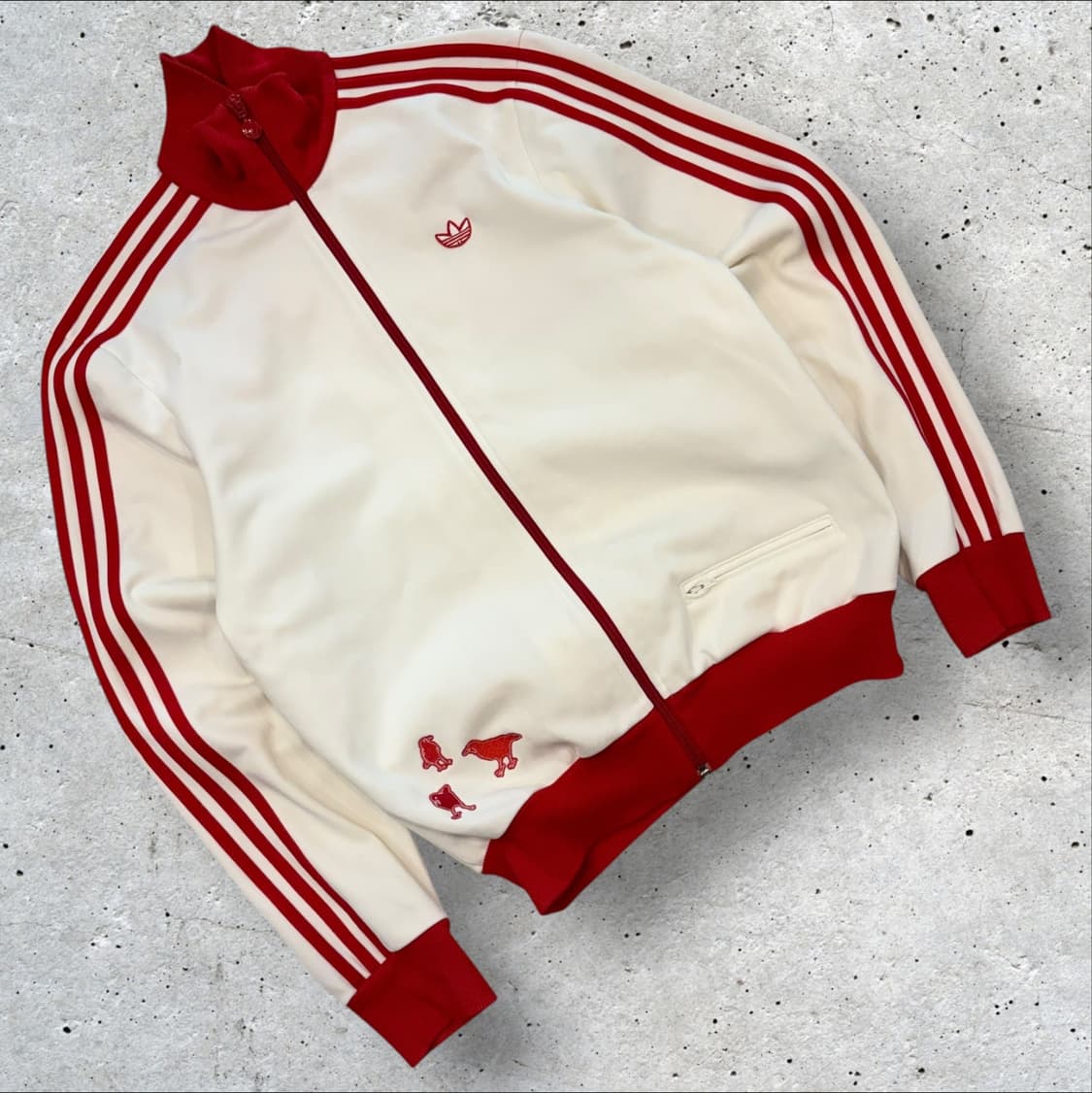 [95] 06s 아디다스 도쿄 화이트레드 트랙탑 져지 C484 상품이미지2