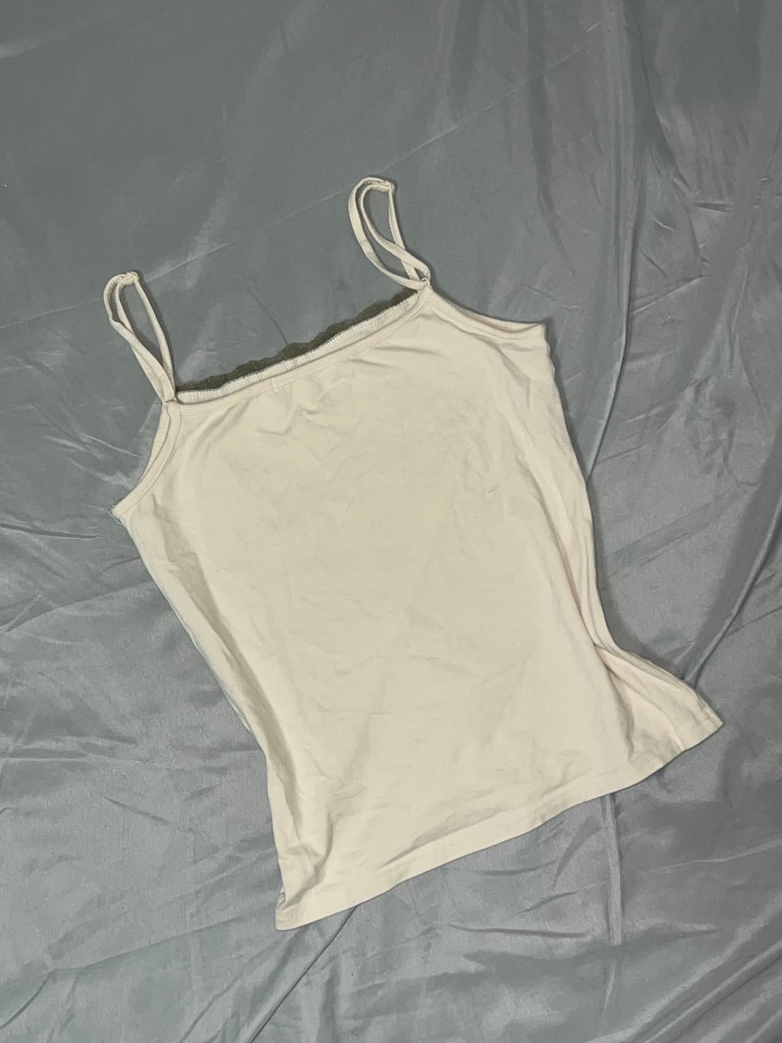 ✨vintage ivory khaki sleeveless y2k 모리✨ 상품이미지3