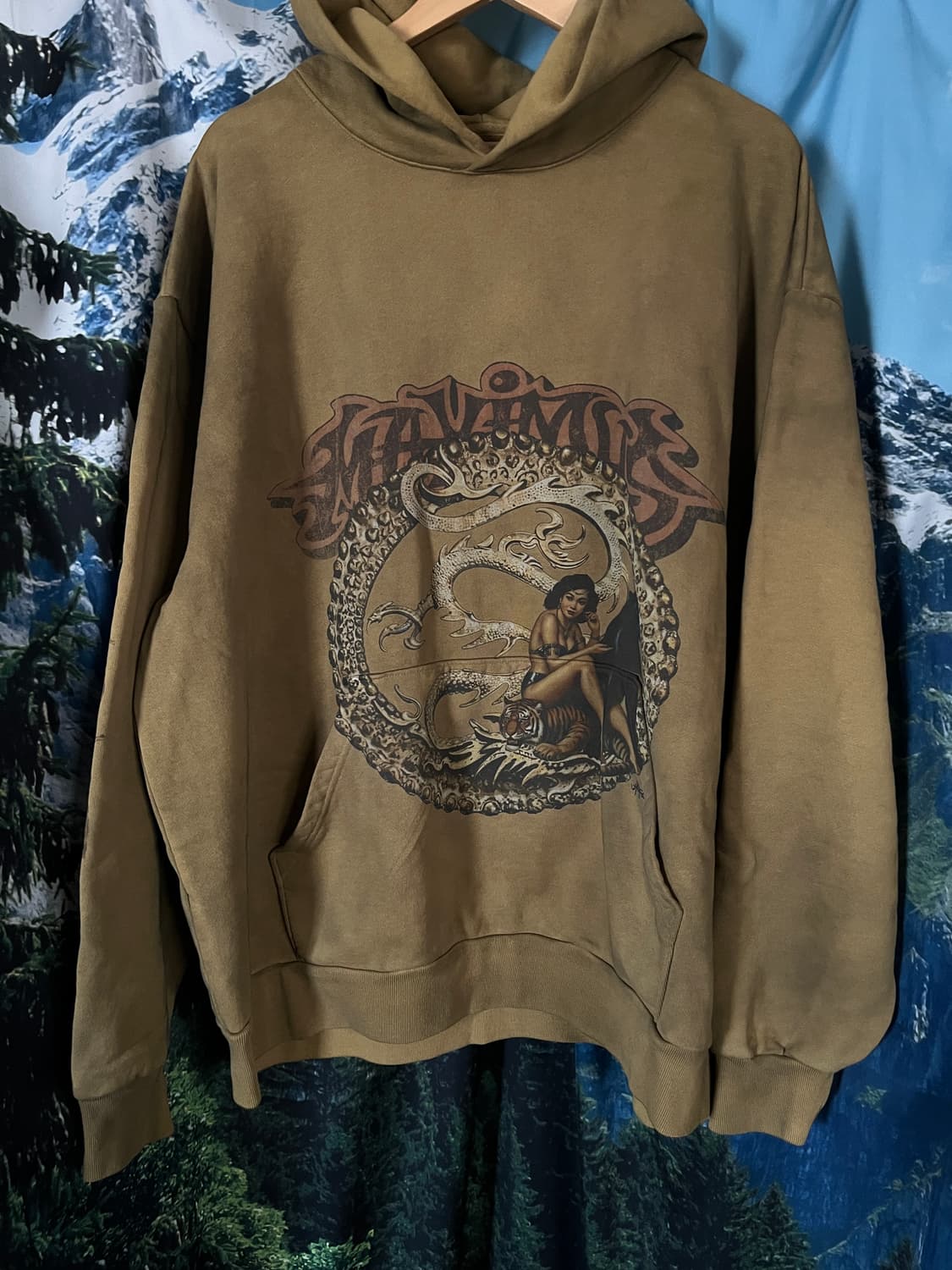 [XXL] 트래비스스캇 md 스프레이 후드 탄 상품이미지3