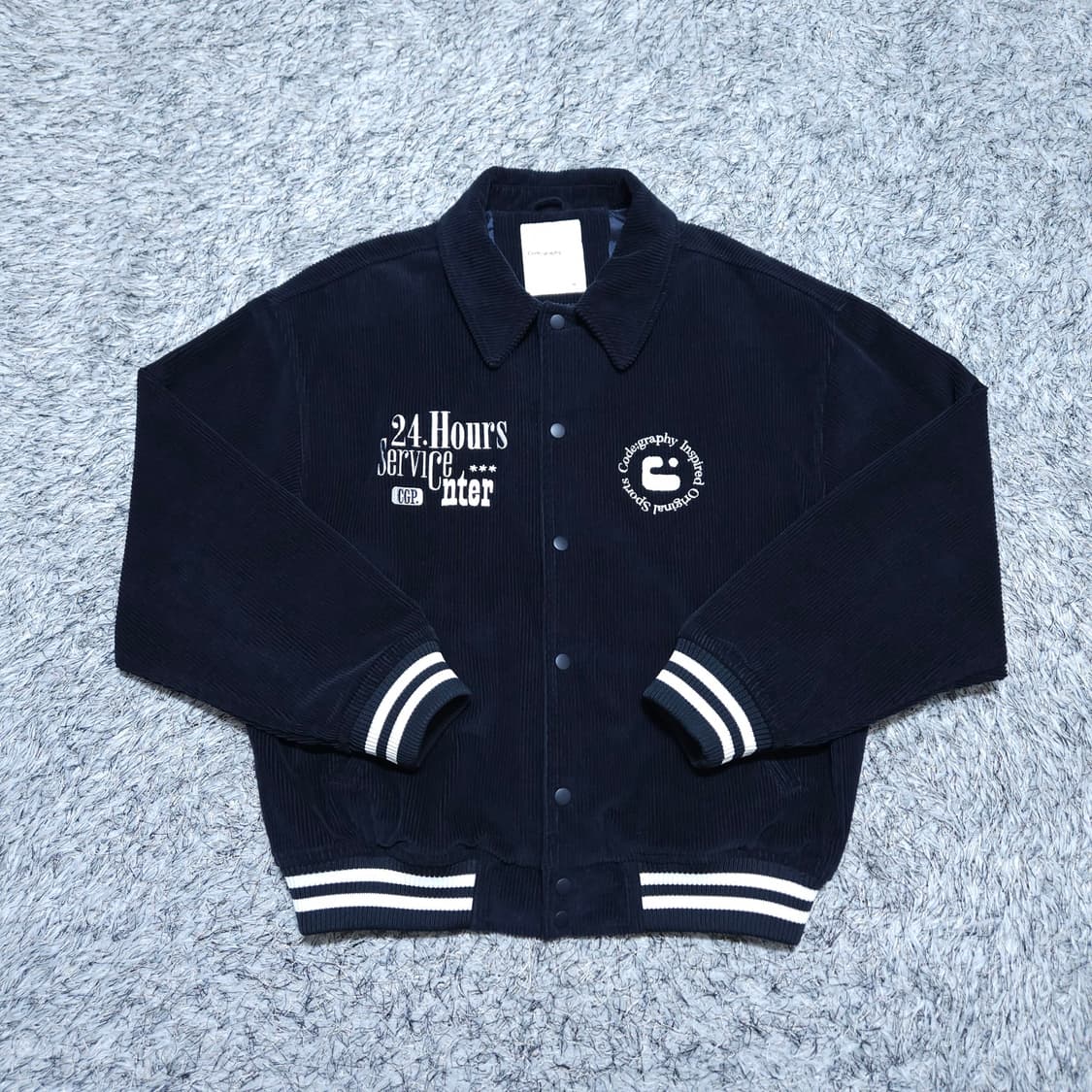 코드그라피) L 남자 코듀로이점퍼 야구점퍼 / 왕눈이샵 상품이미지1