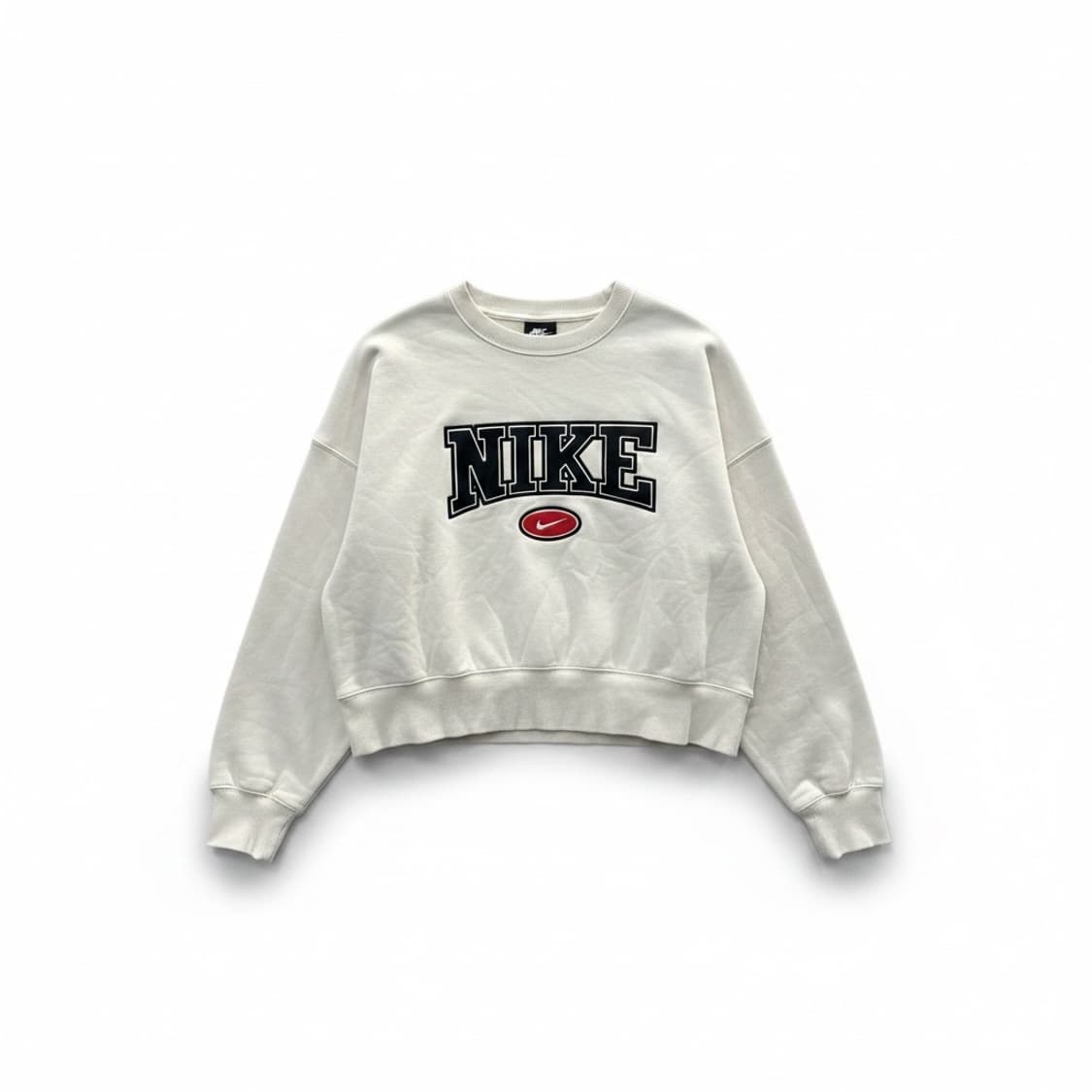 나이키 피닉스 크롭 맨투맨 M 아이보리 상품이미지1