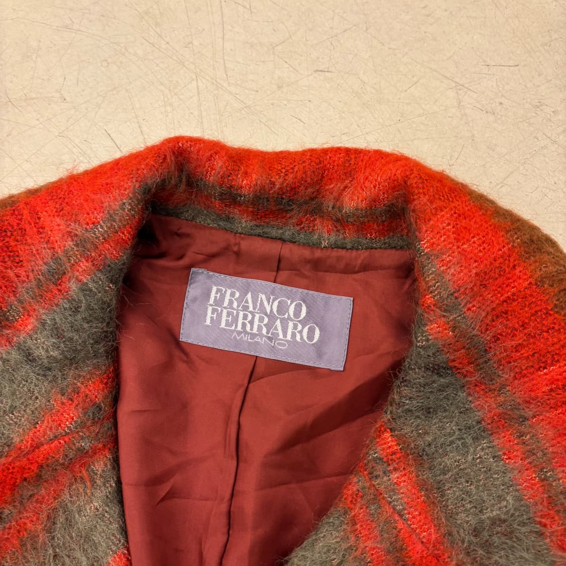 프랑코페라로 재팬 체크 모직 자켓 상품이미지3