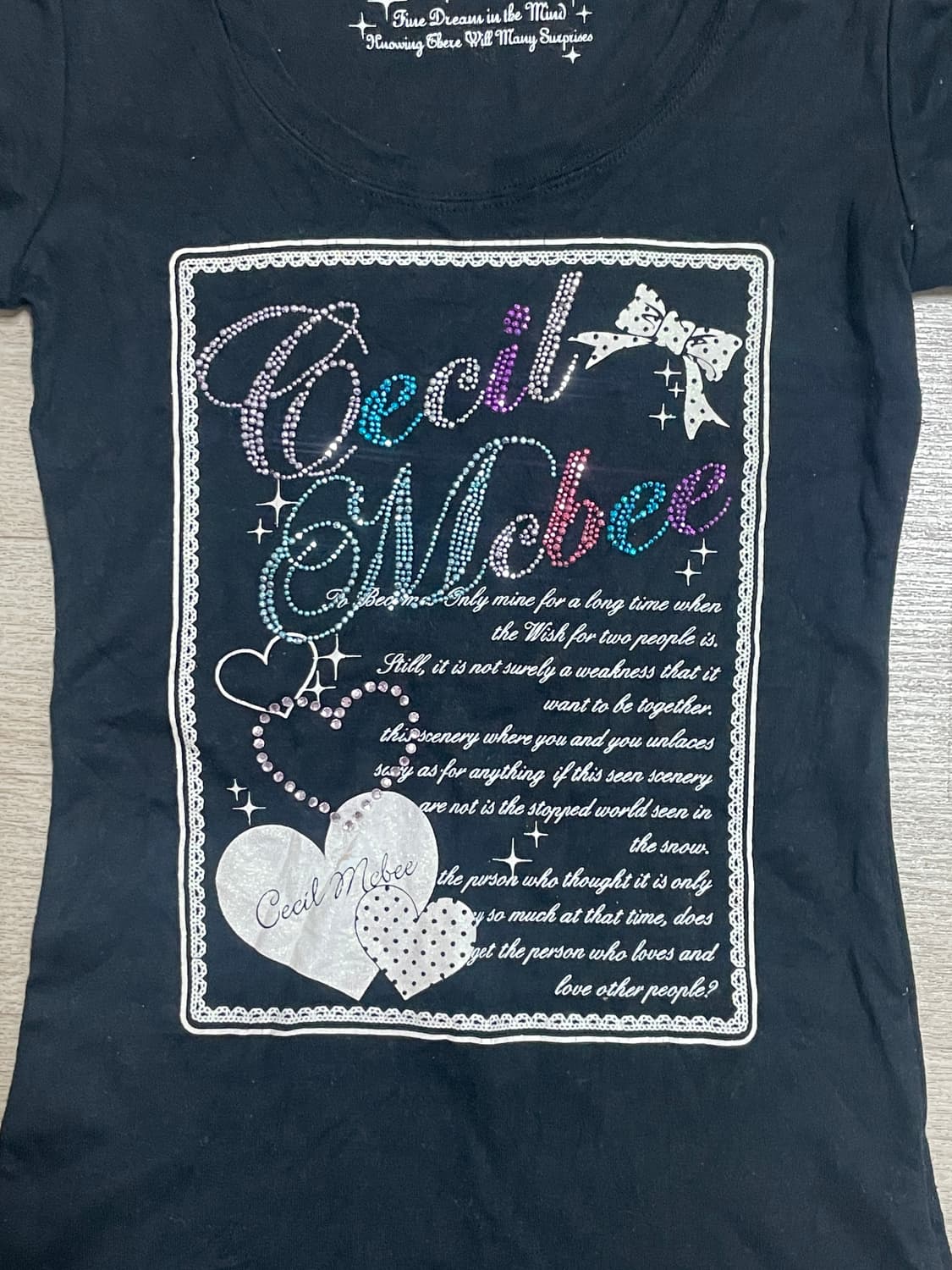 세실맥비 y2k 갸루 큐빅탑 상품이미지3