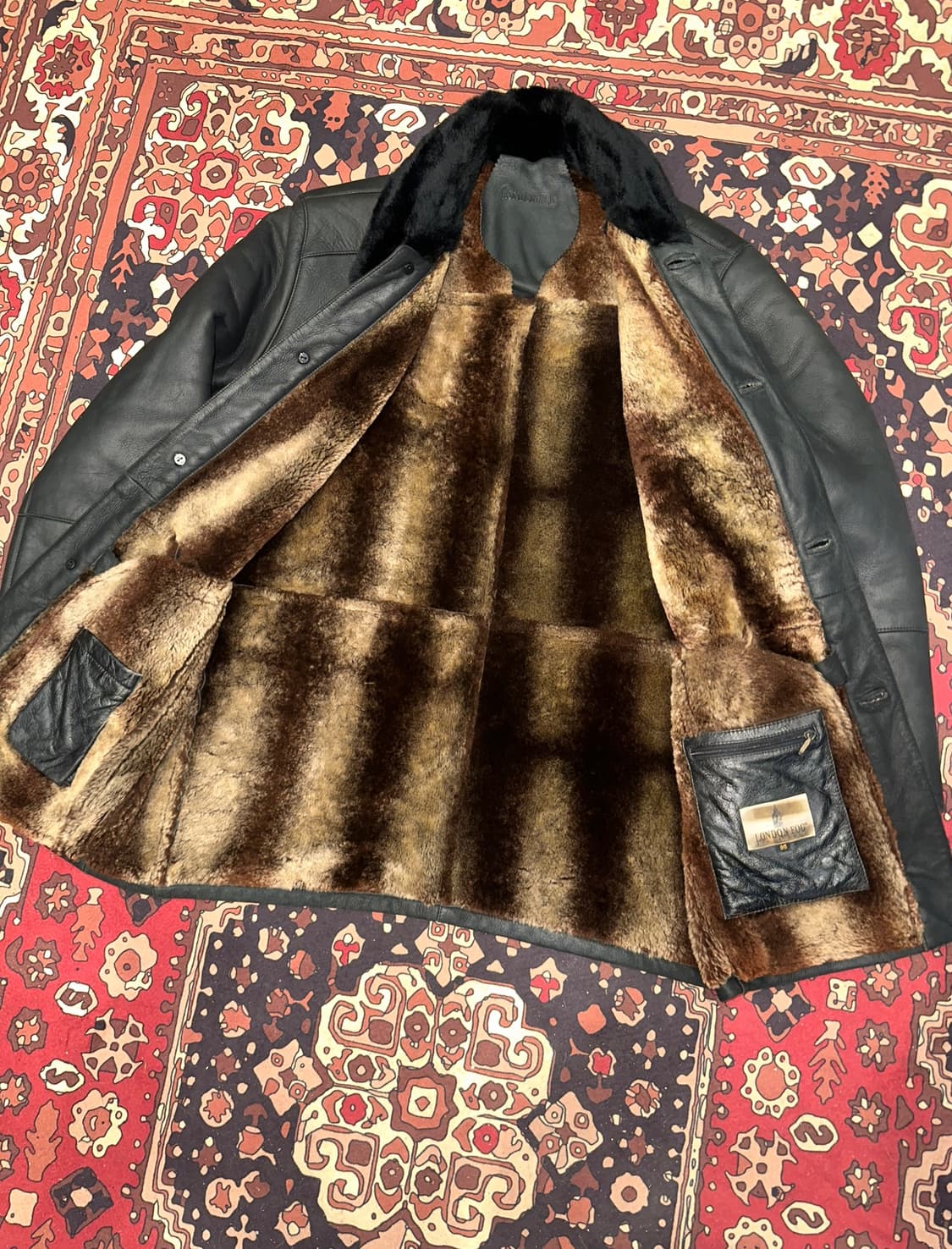 ( L ) 가죽카코트 가죽자켓 레더자켓 가죽코트 워크웨어 무스탕 상품이미지3