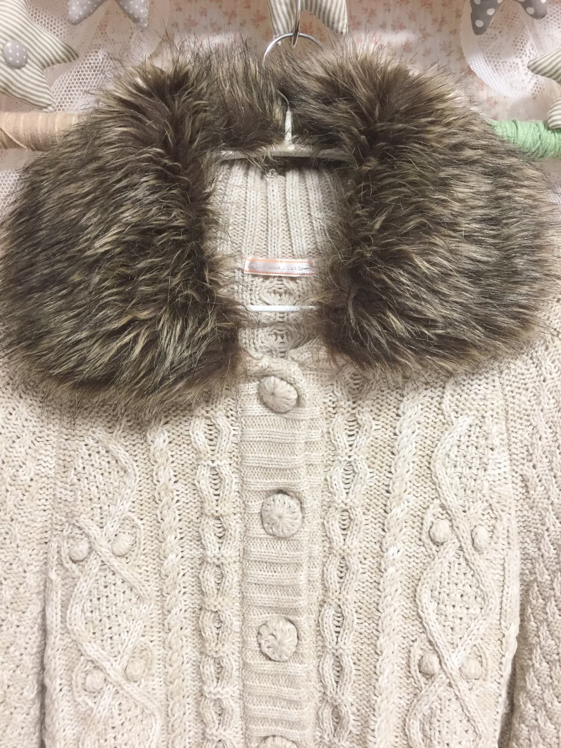 빈티지 모리걸 사와코 퍼 케이프 상품이미지3