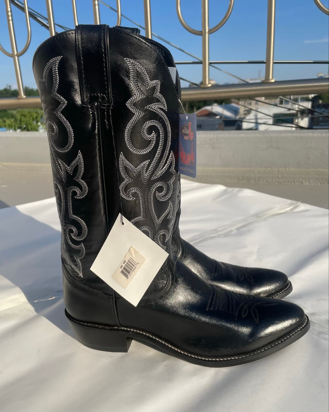 저스틴부츠 Jflex Black Cowboy Boots 10.5B 상품이미지4