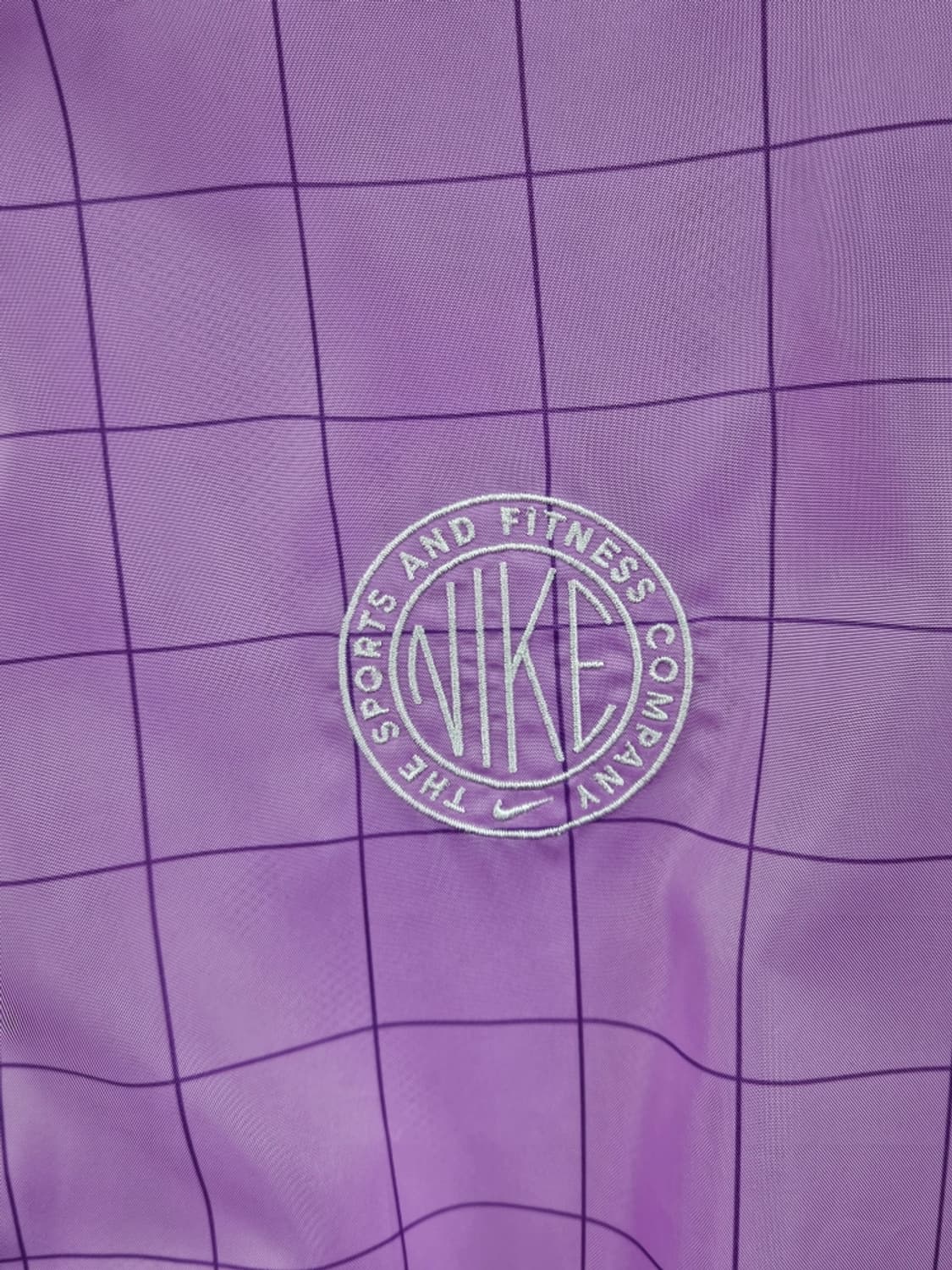 나이키 그리드 체크 크롭 윈드브레이커 바람막이 ( L ) / 11603 상품이미지5