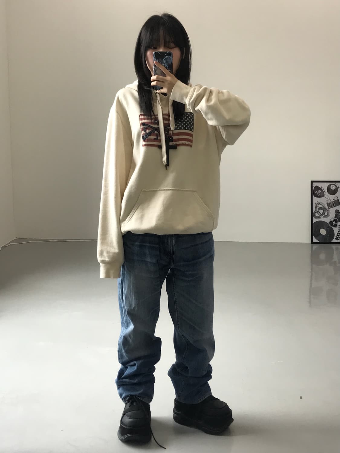 폴로 진스 성조기 후드티 상품이미지2