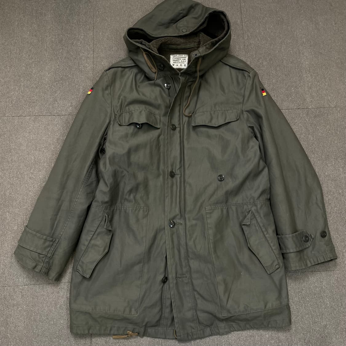 80s 독일군 밀리터리 스노클 필드 파카 내피형  상품이미지1