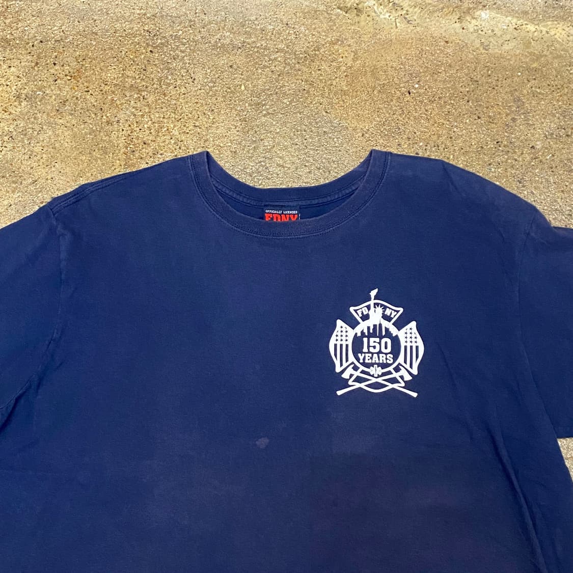 미국 빈티지 FDNY 뉴욕 소방관 프린팅 굿즈 반팔티 락티셔츠 상품이미지2