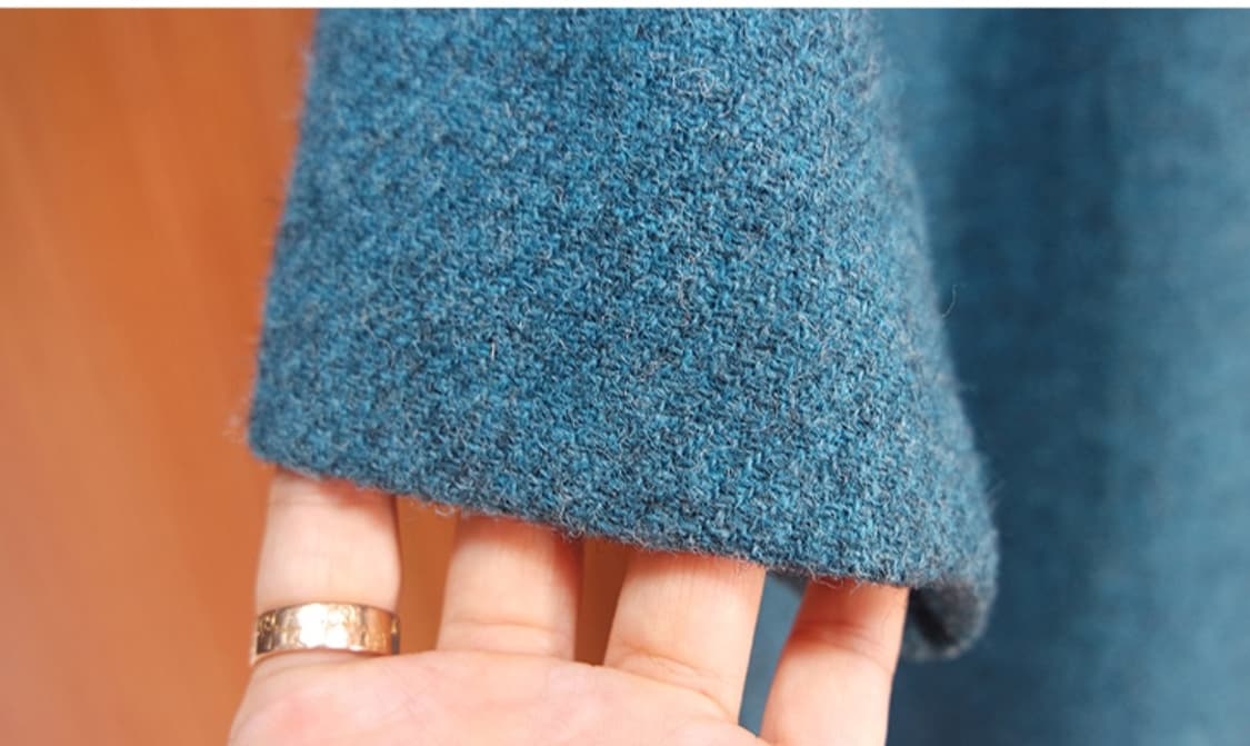 해리스 트위드  빈티지  울100% 코트~우먼 프리  상품이미지7