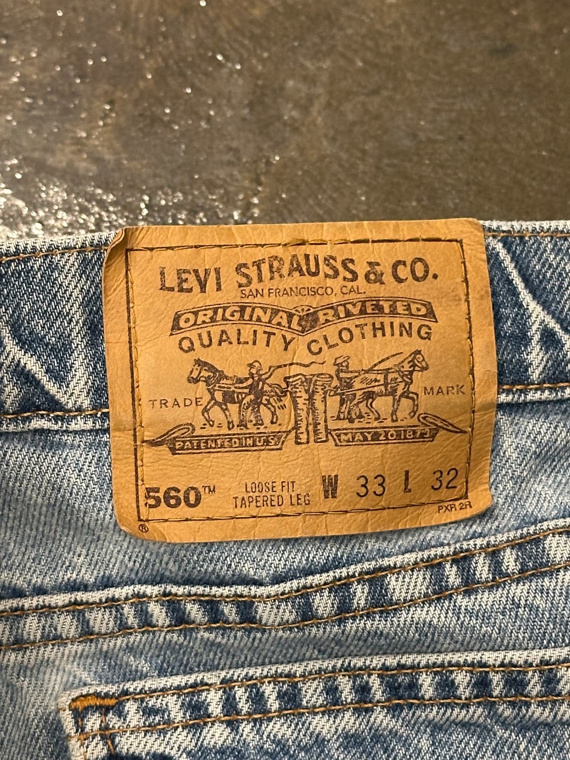 90s 리바이스 560 오렌지탭 made in usa W33 L32 상품이미지7