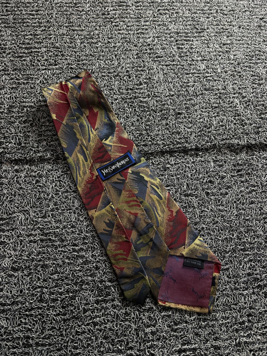 90s YSL 입생로랑 아카이브 패턴 넥타이 3365  상품이미지4