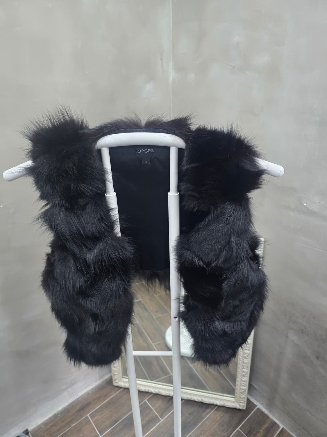 여우털100%  조끼 s  상품이미지1