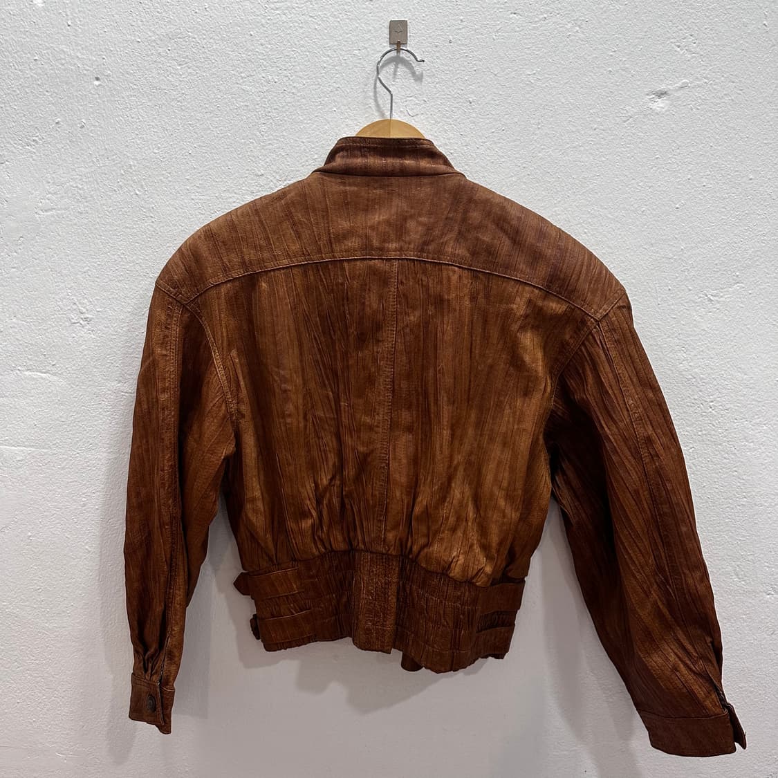 USA 빈티지 브라운 양가죽 자켓M 상품이미지7