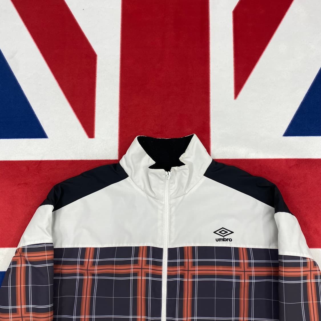 엄브로 빅로고 리버시블 자켓 95 실측 L 상품이미지3