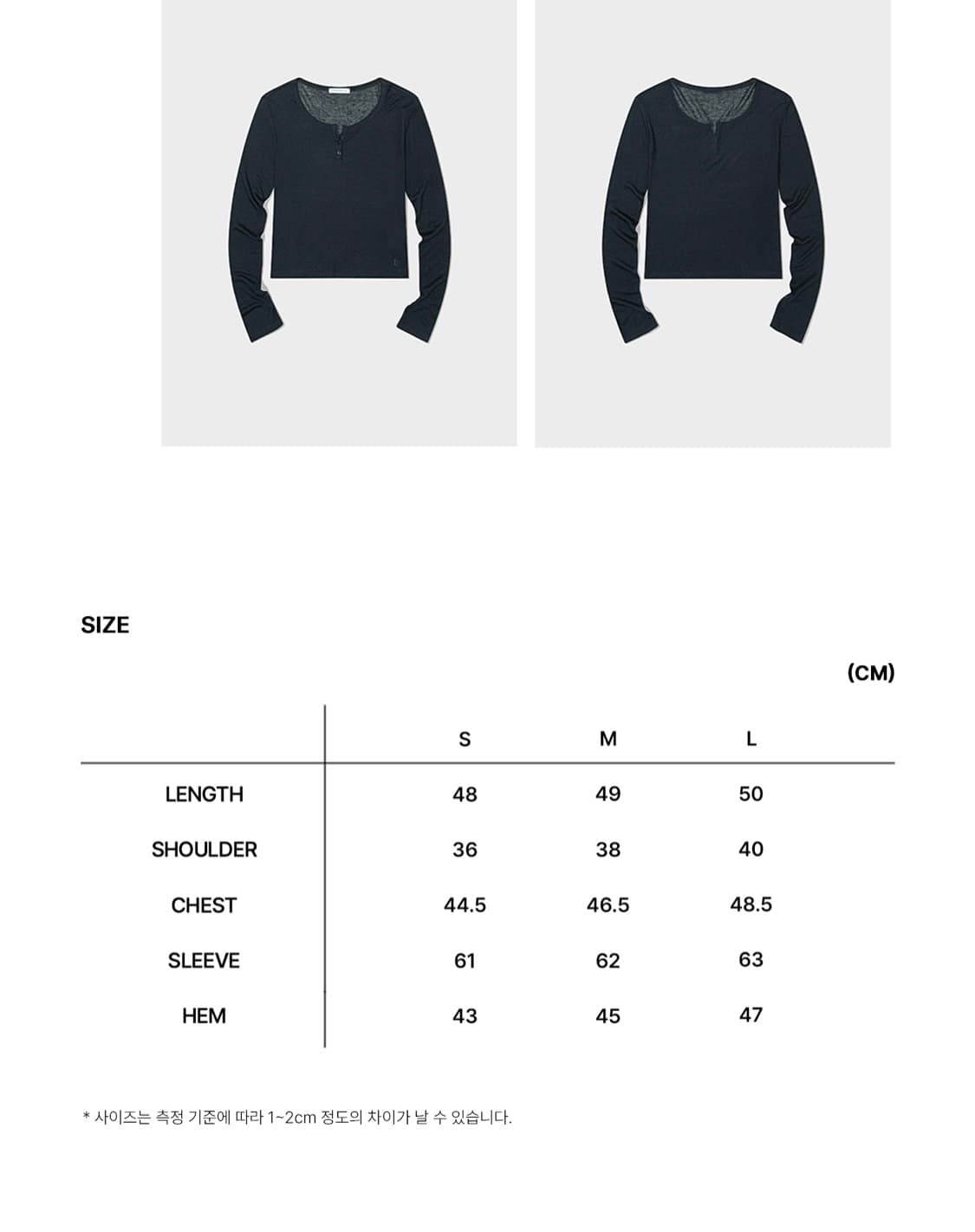 로우클래식 HENRY NECK LONG SLEEVE T-SHIRT 상품이미지5
