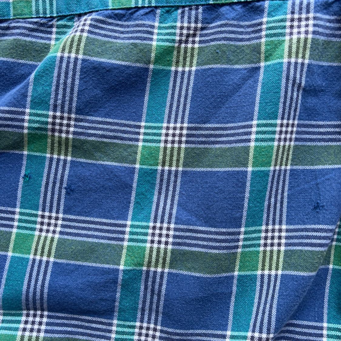 Eddie Bauer Blue/Green Plaid Shirt 상품이미지6