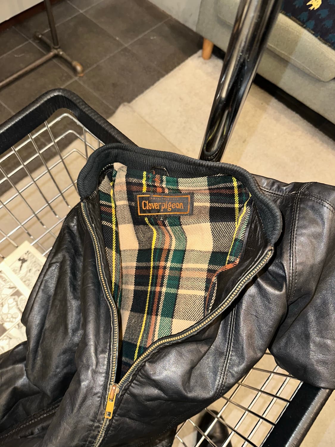 90’s Japanese shell-leather jacket 상품이미지10