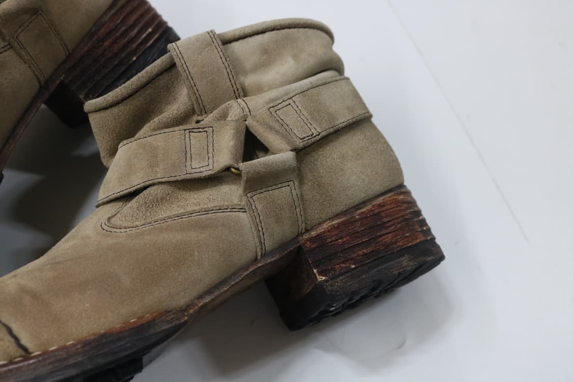 훕데두 주름 레더 엔지니어 부츠 상품이미지5