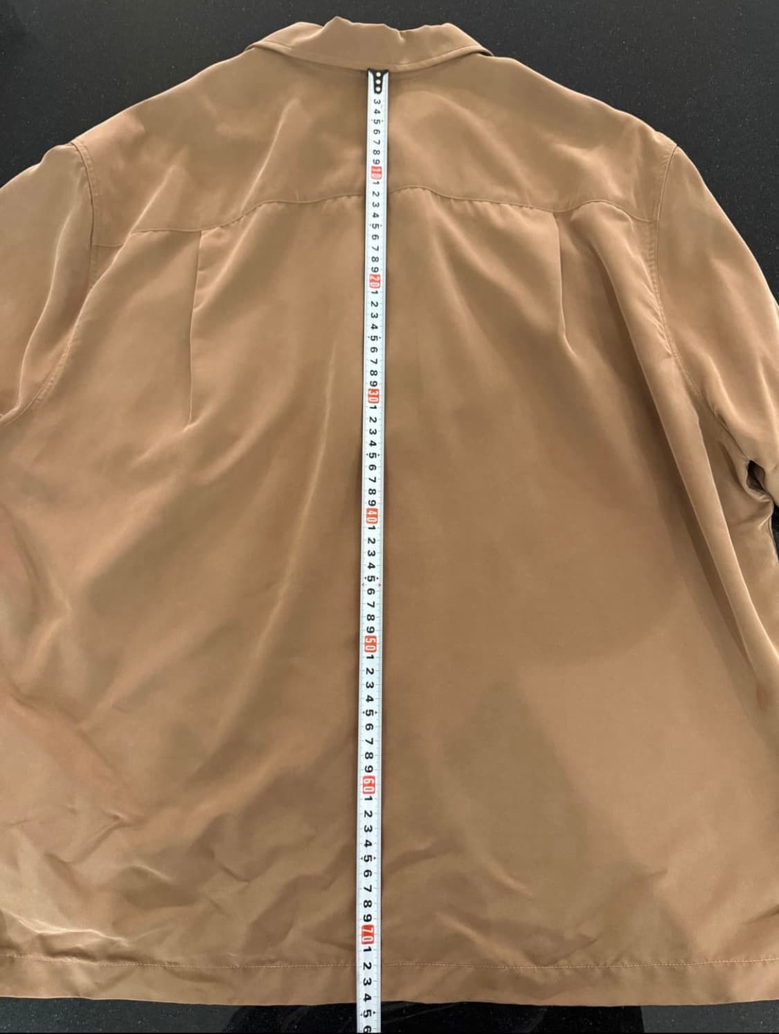 [XL] 블랙아웃 샌드 모달 셔츠 브라운 상품이미지3