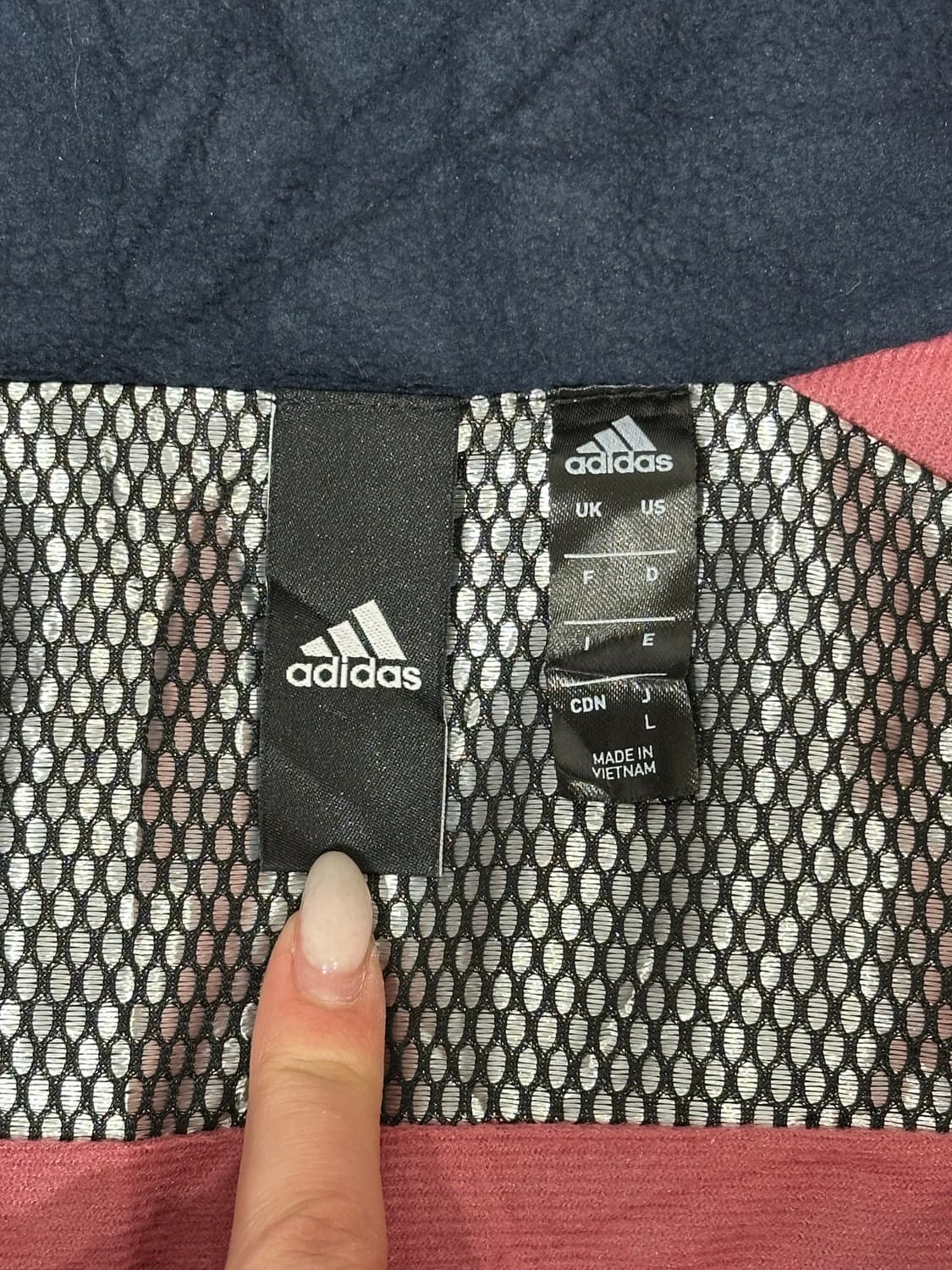 아디다스 네이비 삼선 로고 바람막이 자켓 L 상품이미지6