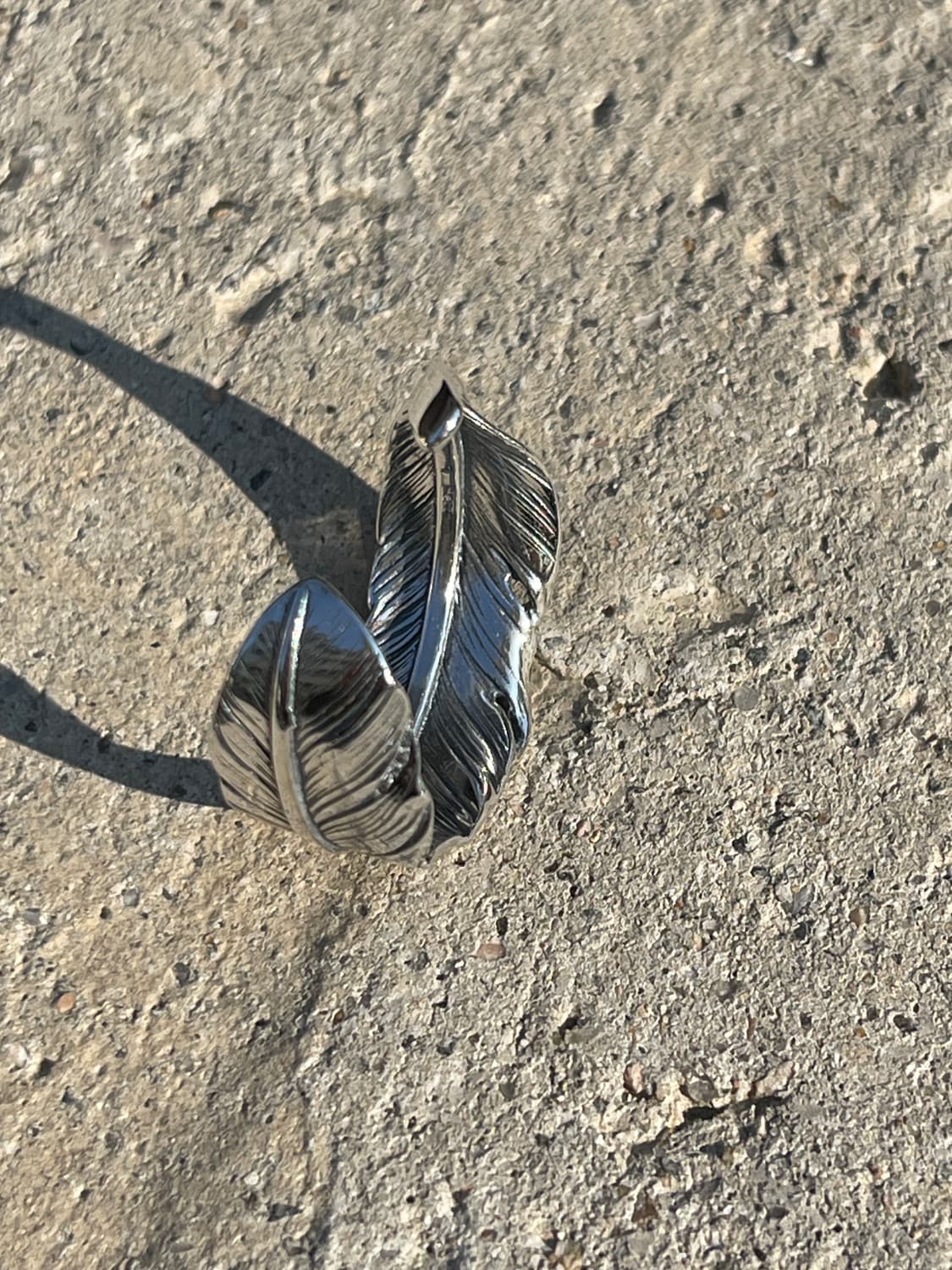 (925)페더 오픈 실버 남자반지 상품이미지4