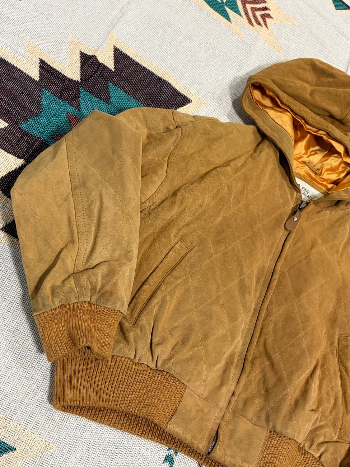 Jun&Co suede crop hoodie / 스웨이드 후드집업 자켓 상품이미지3