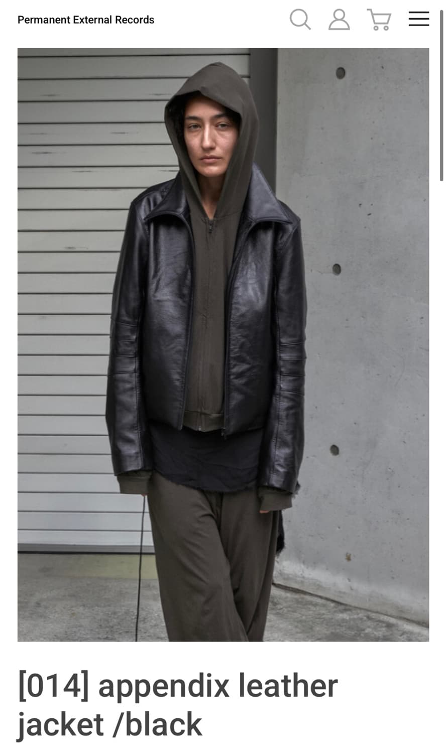 머듈 014 레더자켓 블랙 2사이즈 상품이미지1