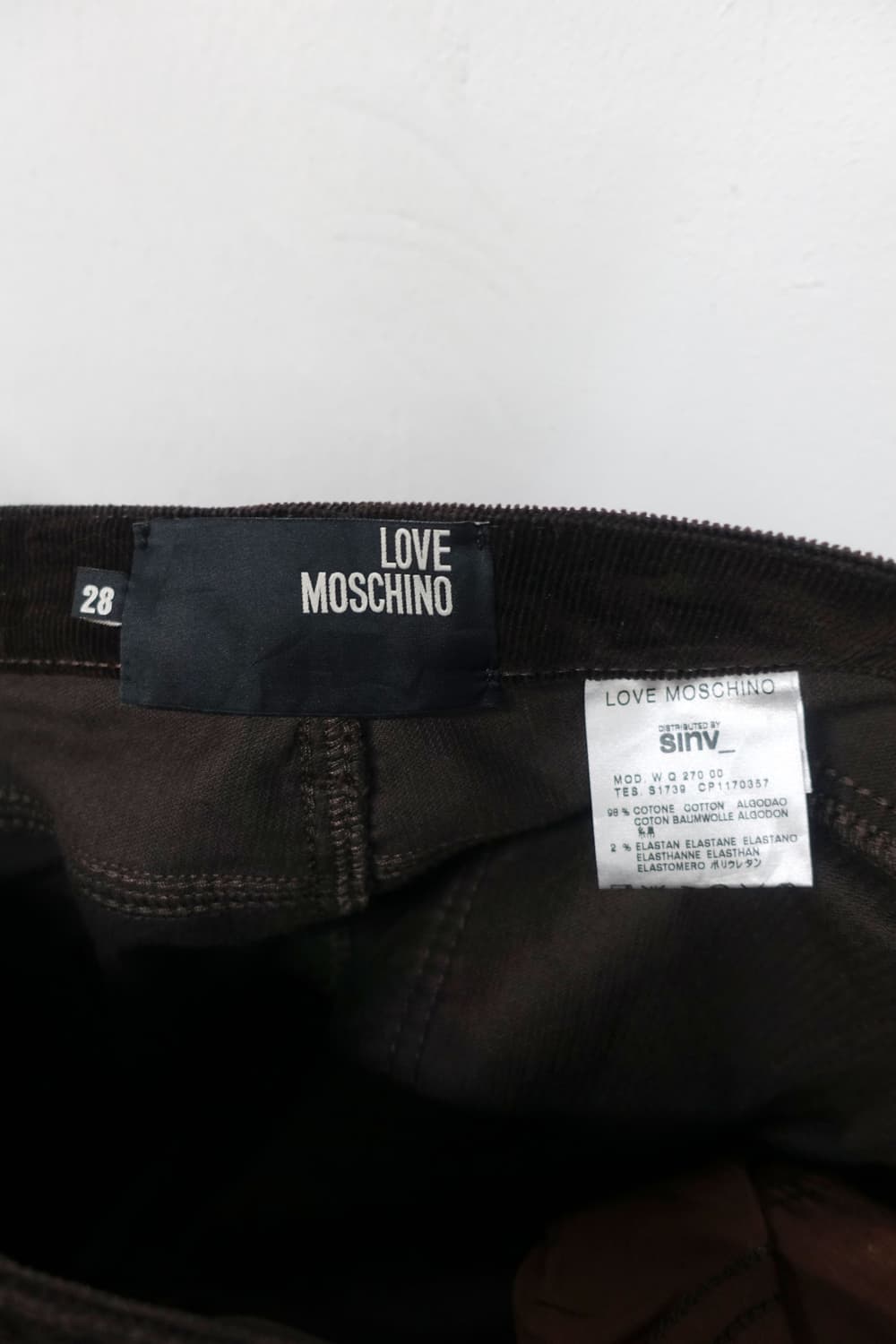 모스키노 코듀로이 팬츠 상품이미지9