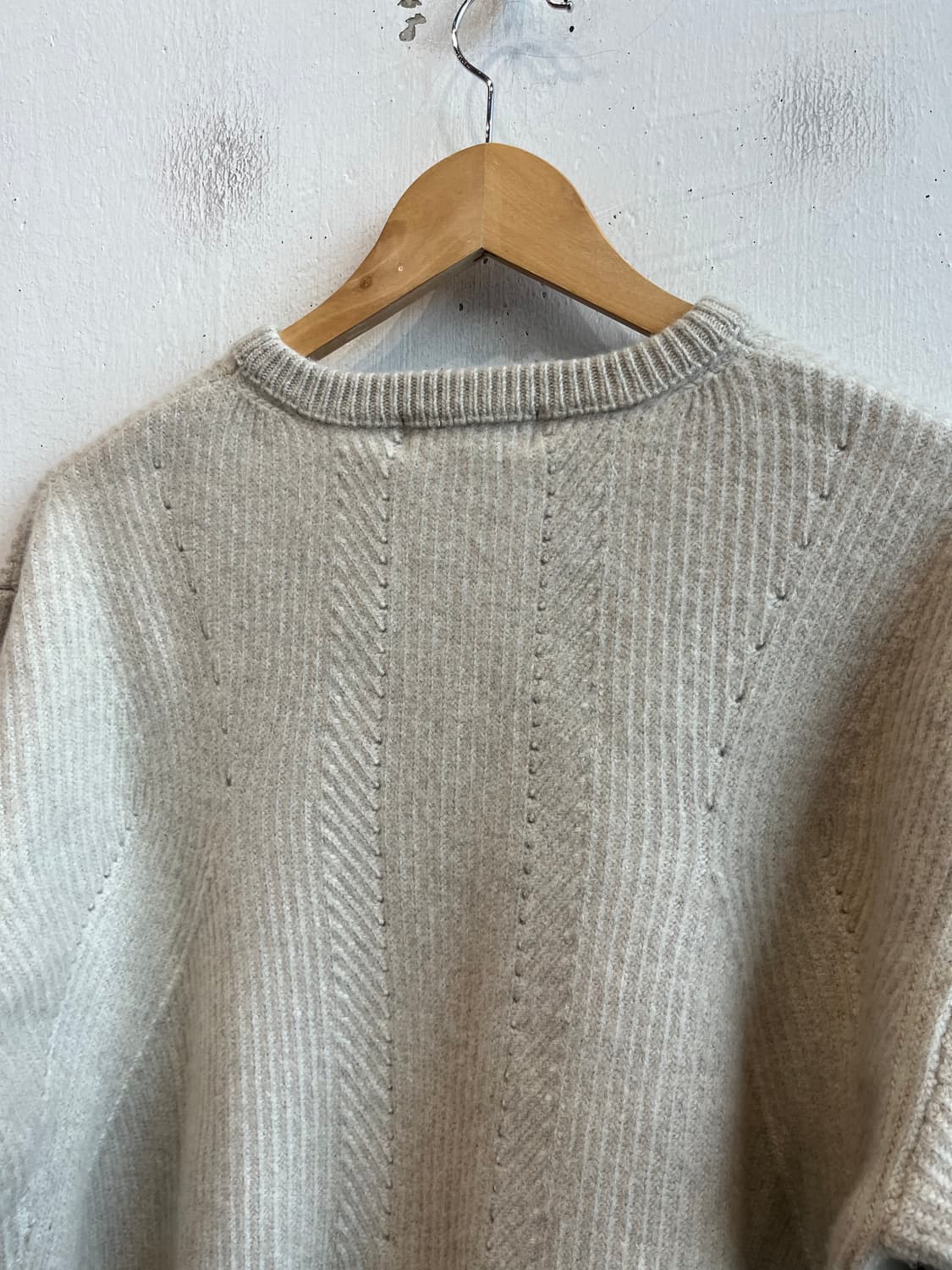 쿠어 캐시미어 블렌디드 펀칭 크루넥 니트 스웨터 S 상품이미지6