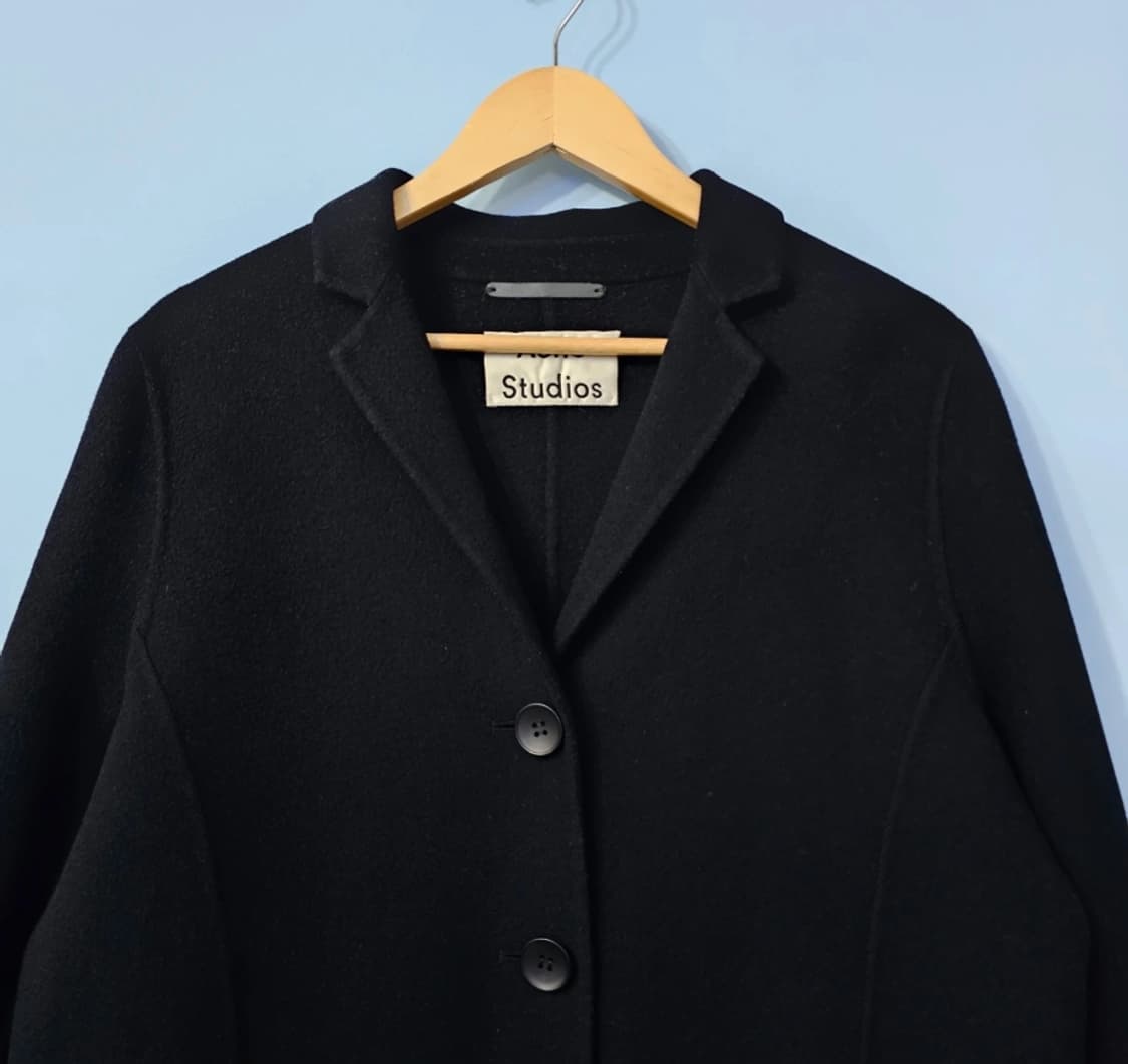 아크네 스튜디오 블랙 오버핏 캐시미어 코트 ~~55반 상품이미지2