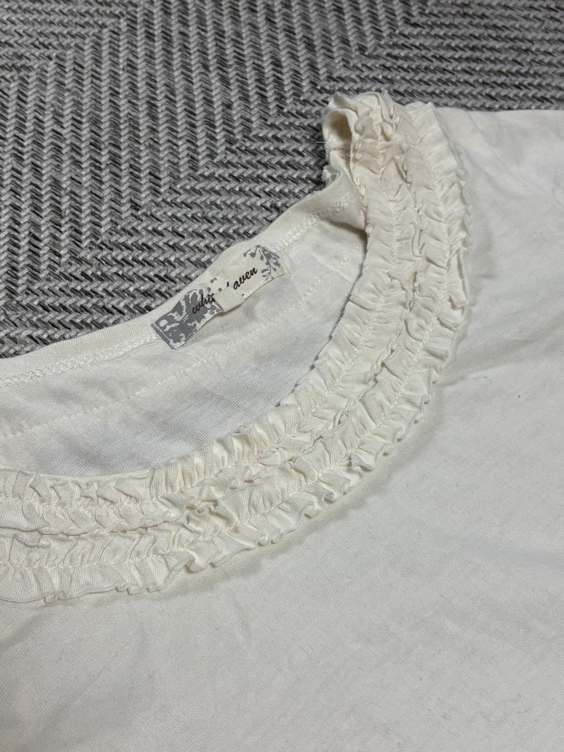 빈티지 프릴 티셔츠 상품이미지3