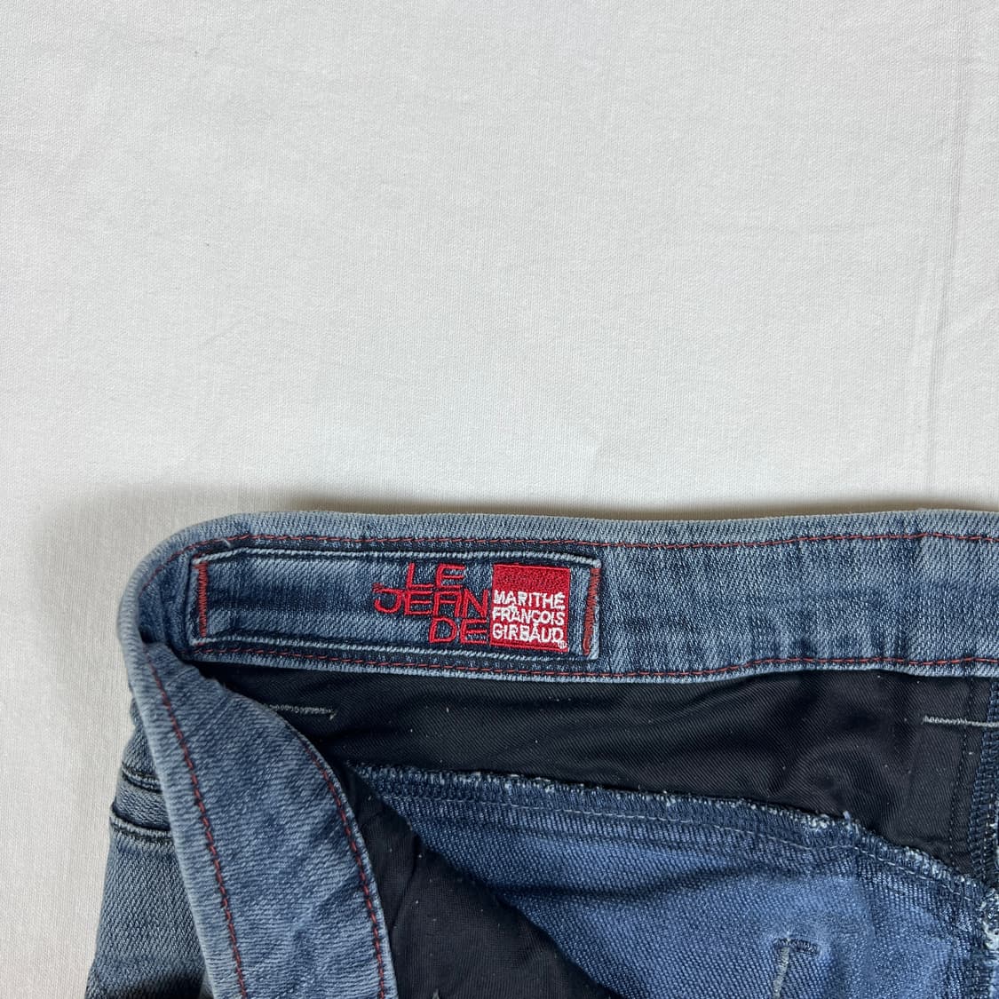 90‘s 마리떼프랑소와저버 본디지 카고 데님팬츠 청바지 상품이미지9