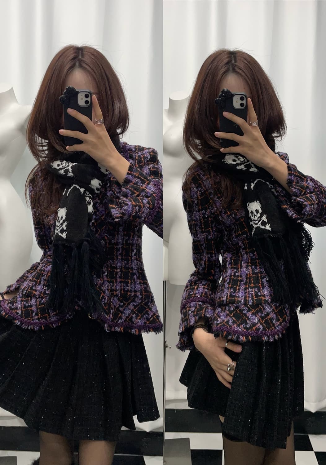 🎸바이올렛 트위드 자켓🎸 상품이미지1