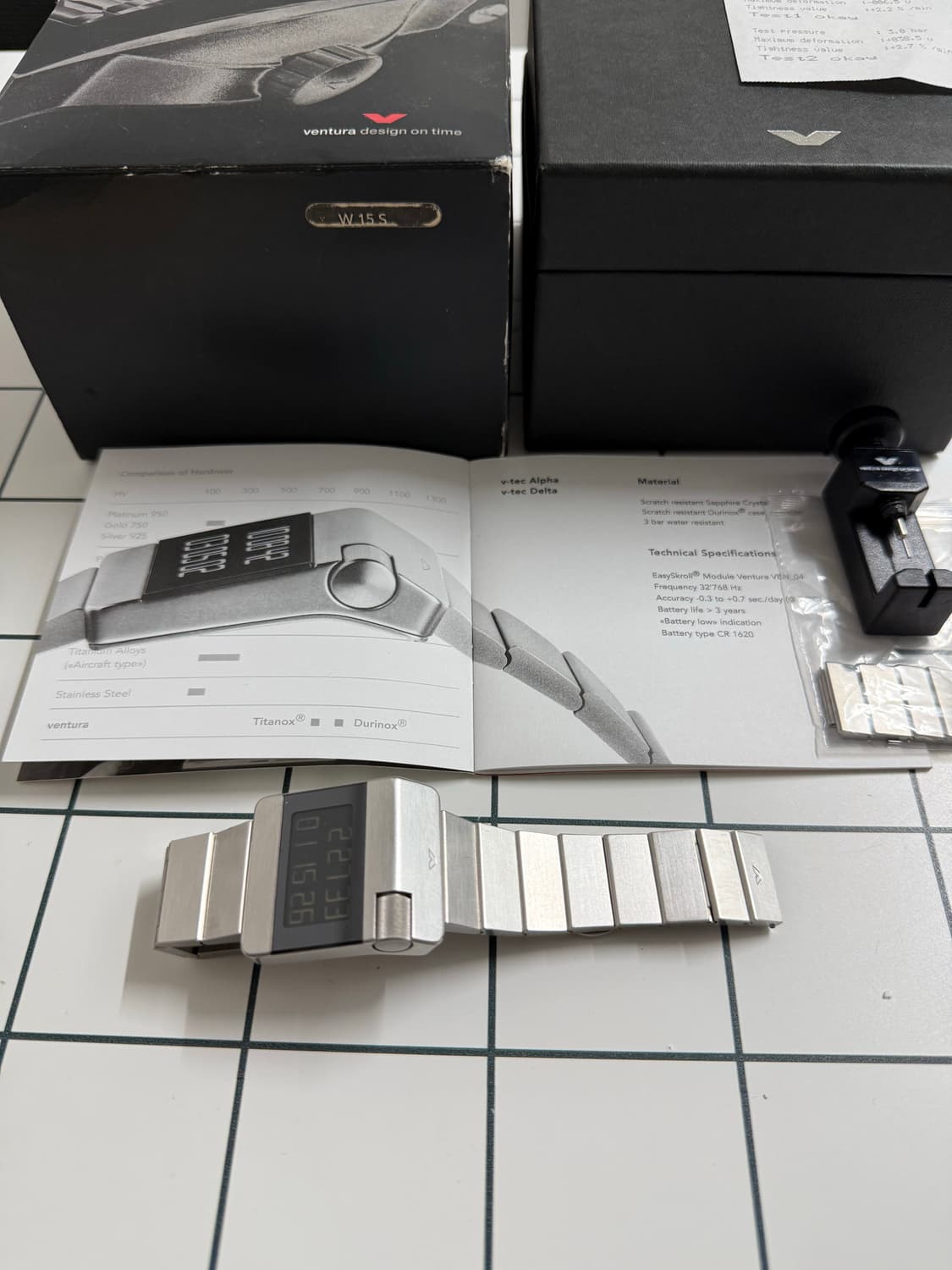 벤츄라 V-TEC 알파 디지털 시계 풀박스 상품이미지5