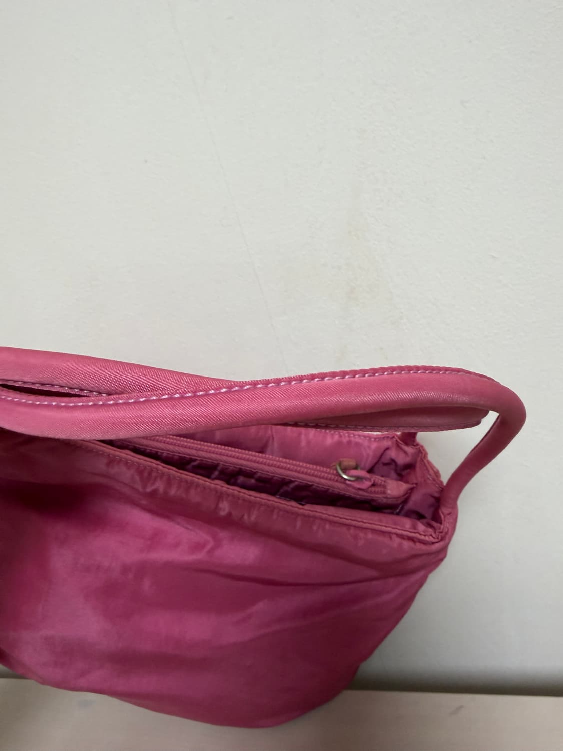 프라다 핑크 나일론 백(정품감정서 포함) 상품이미지4