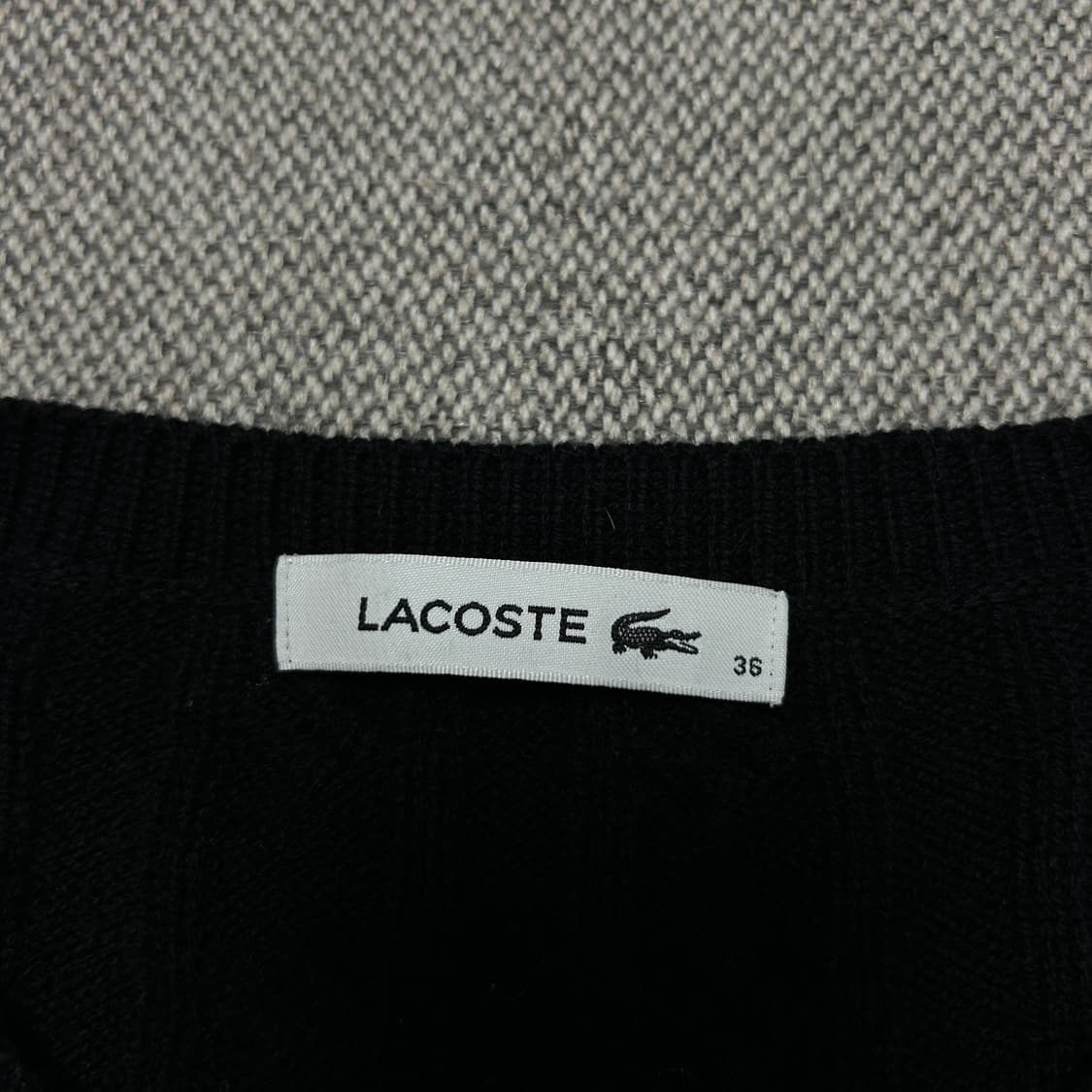 라코스테 우먼스 투포켓 케이블 가디건(36) 상품이미지2