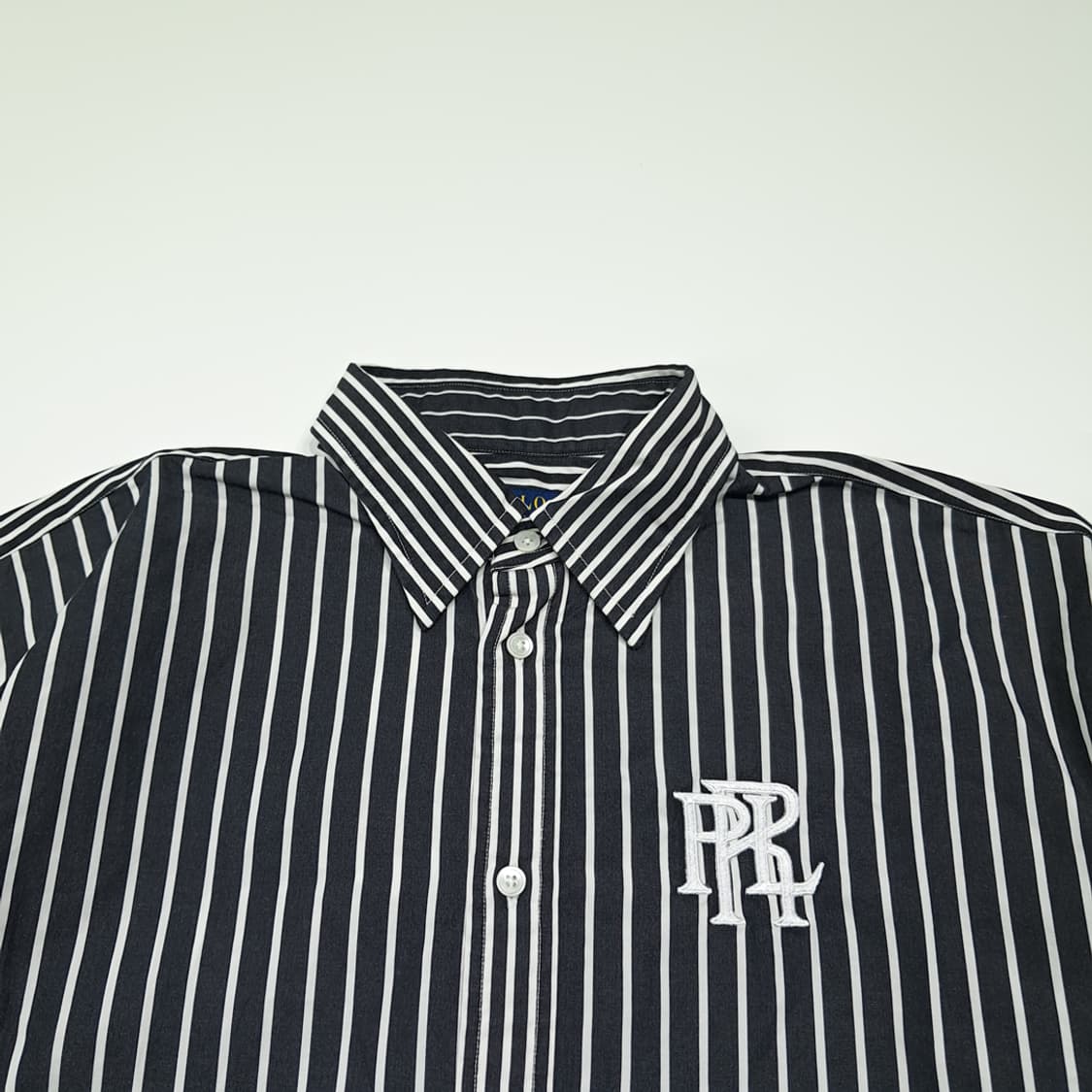 CK025 M 폴로 보이프렌드핏 모노 스트라이프 셔츠 남방 상품이미지2