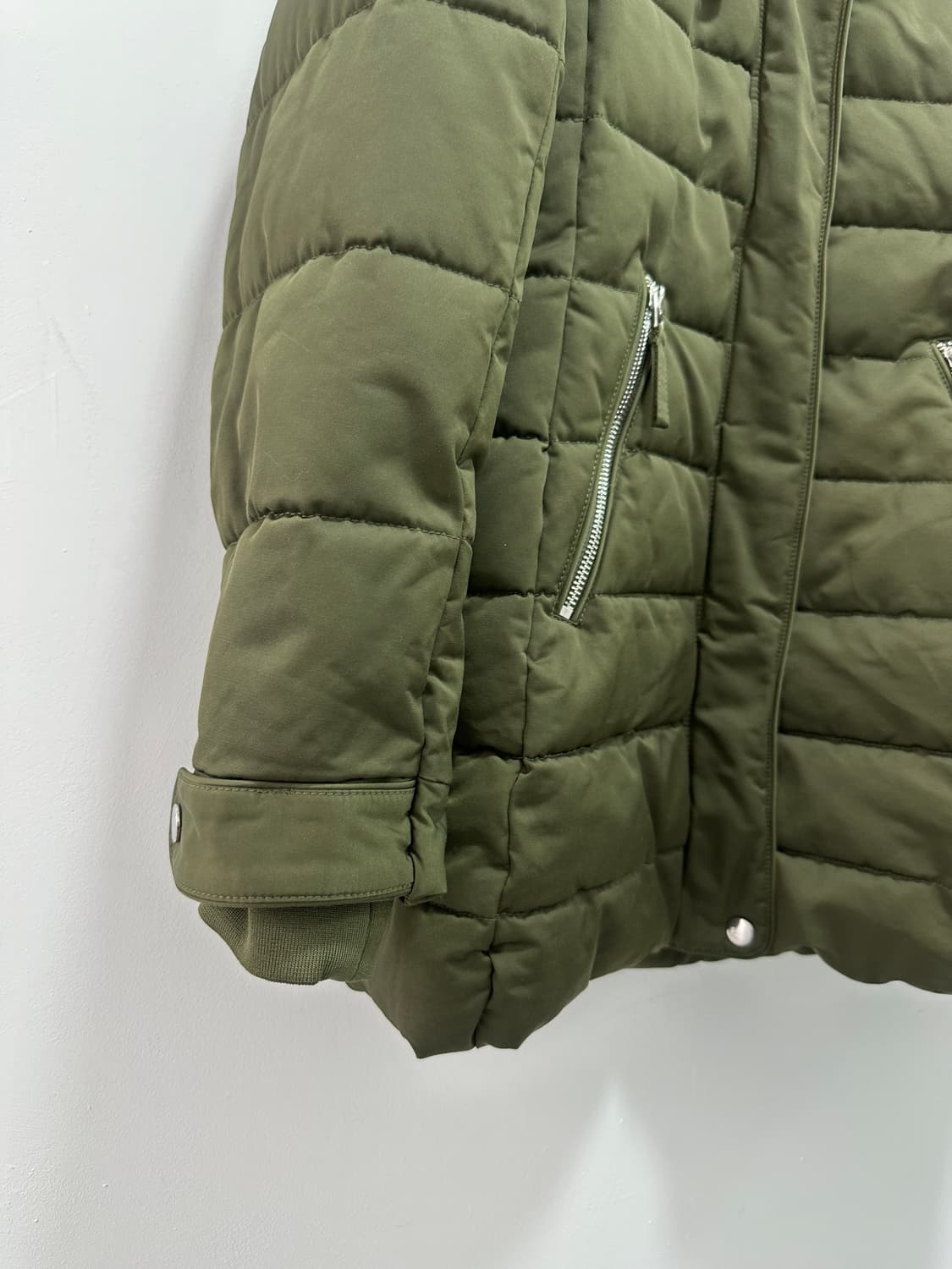 Zara khaki fur padding   상품이미지5