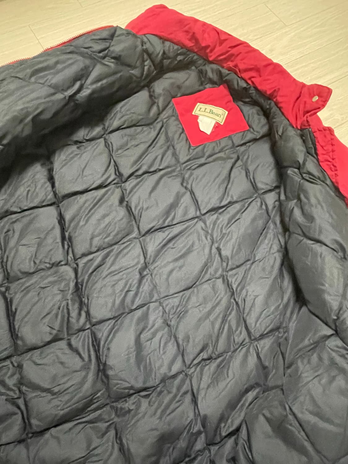 L.L Bean 레드 야상느낌 패딩 상품이미지3