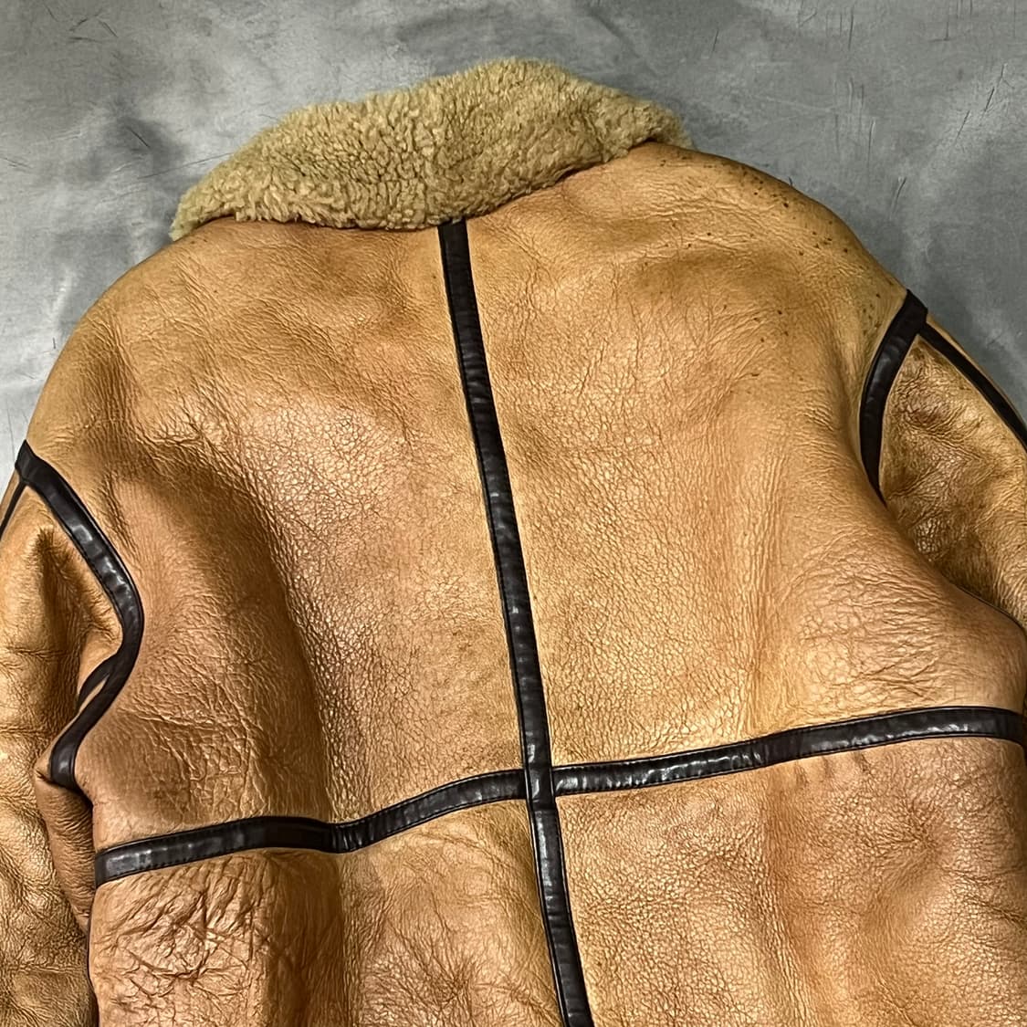  B3 리얼레더 무스탕 자켓 y14446 상품이미지4