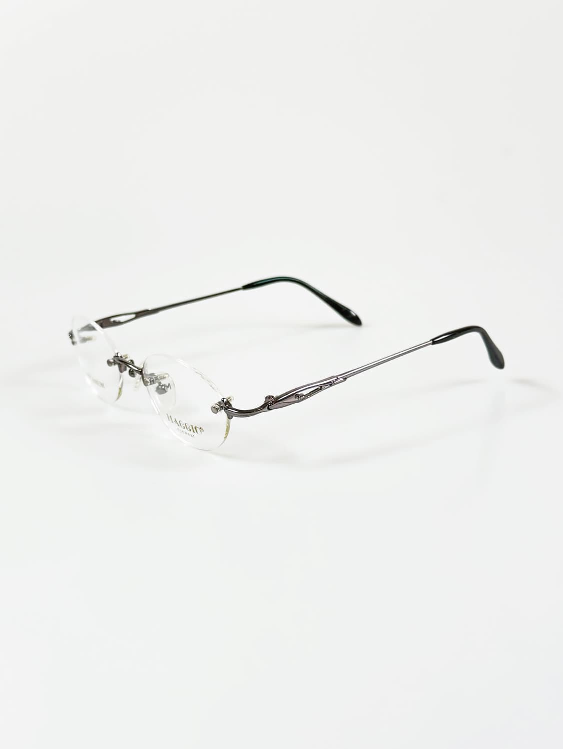 MAGGIO 티타늄 무테 오벌 프레임 빈티지 안경 상품이미지3