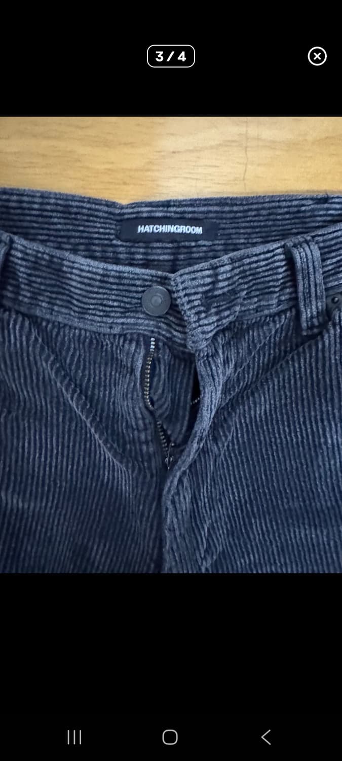 해칭룸 커브진 코듀로이 팬츠 차콜 3 상품이미지4