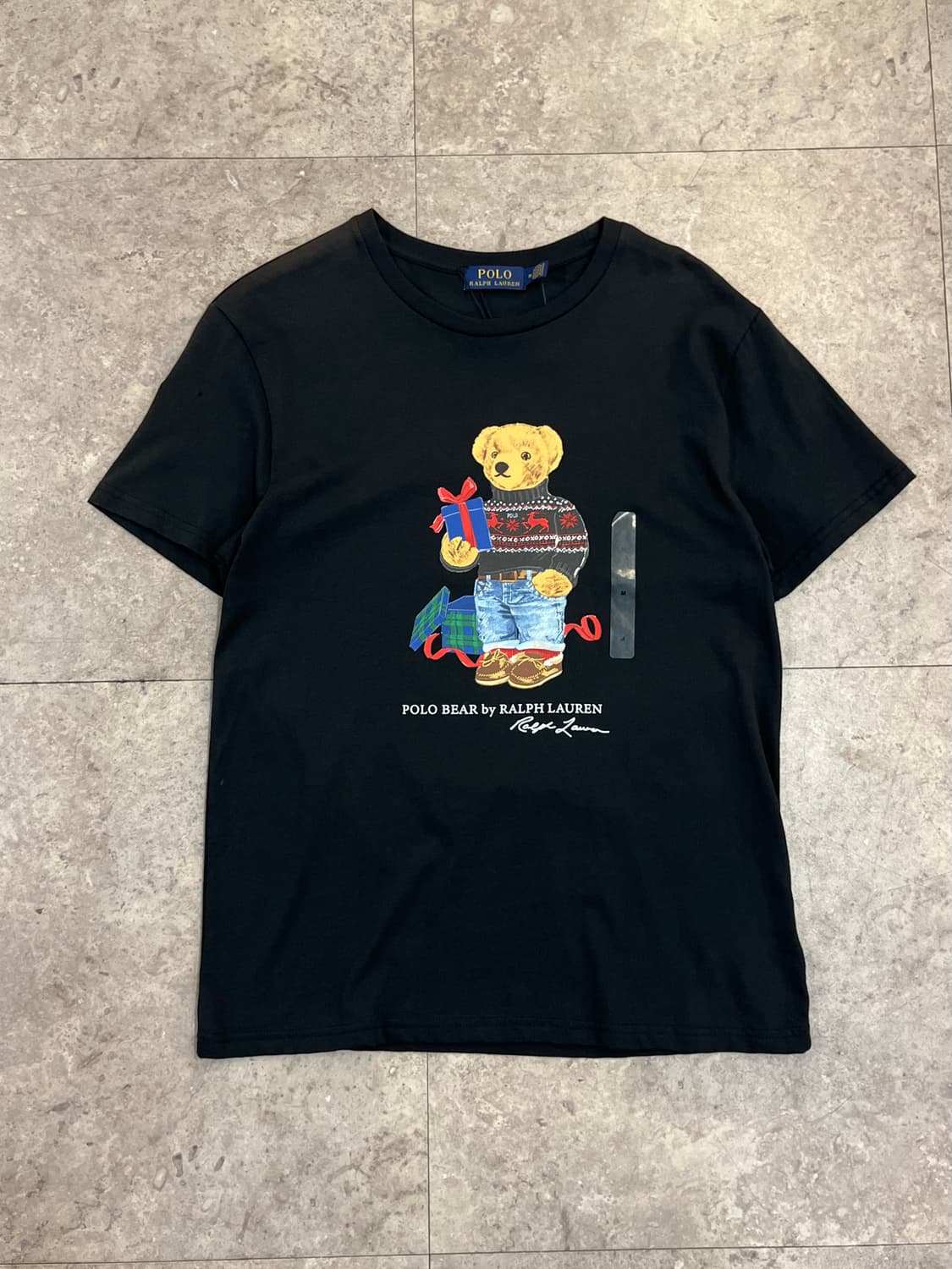 폴로 랄프로렌 베어 반팔티 블랙 M #csz4112 상품이미지4