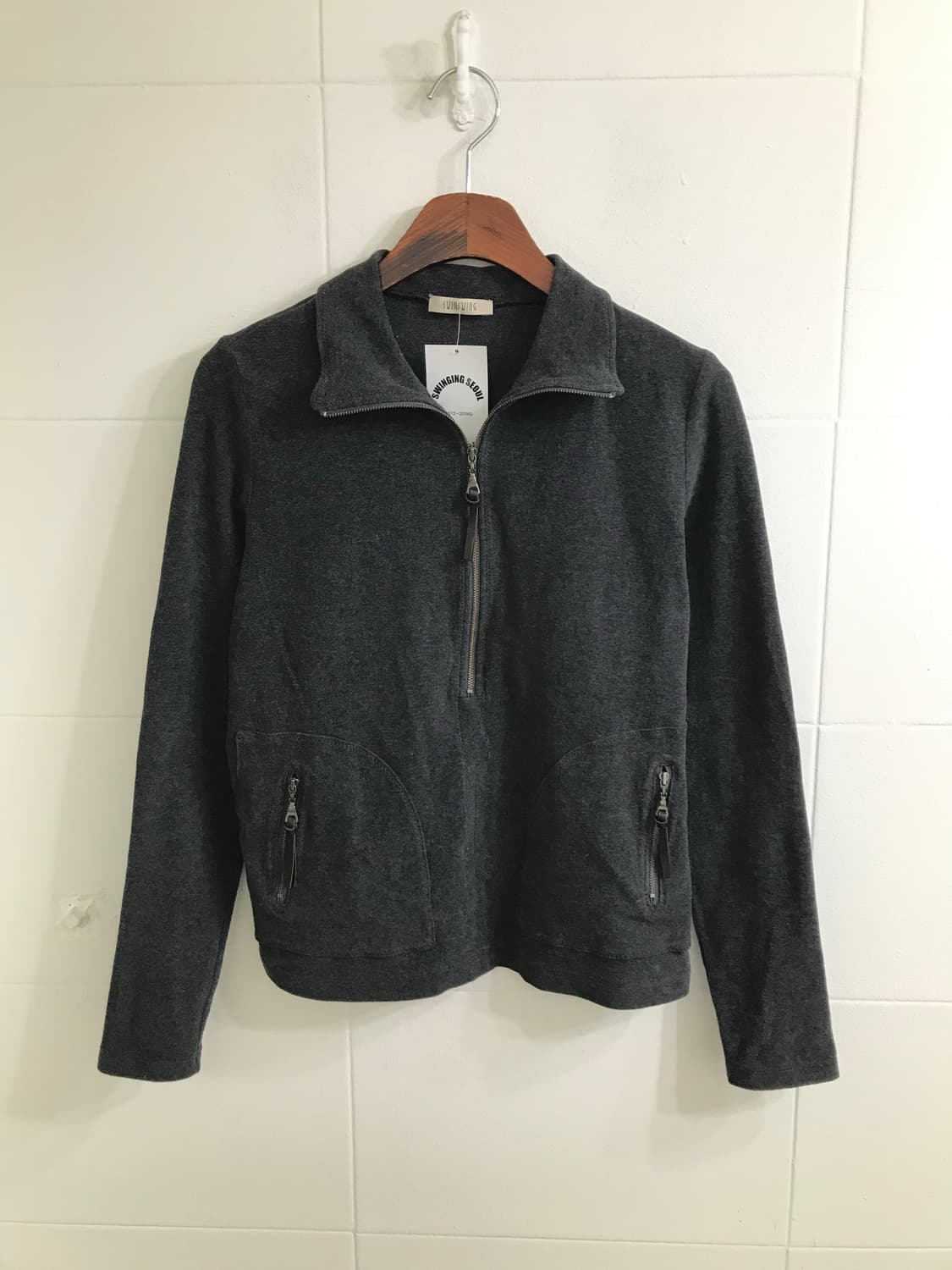 빈티지 무채색 캐주얼 코지 스트릿 코디 세트 상품이미지6