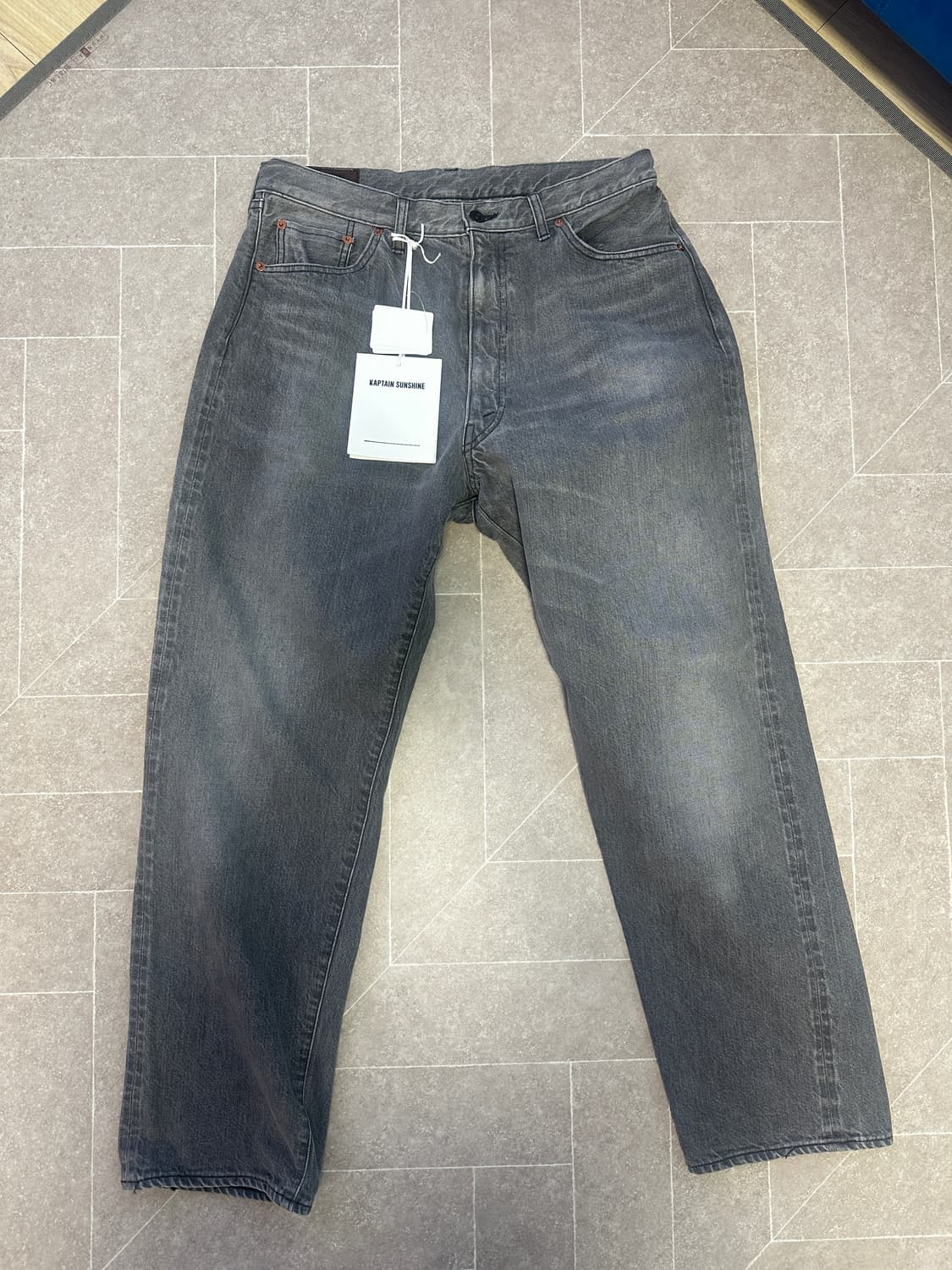 캡틴선샤인 5P 지퍼 프론트 데님 black vintage wash 32 상품이미지1